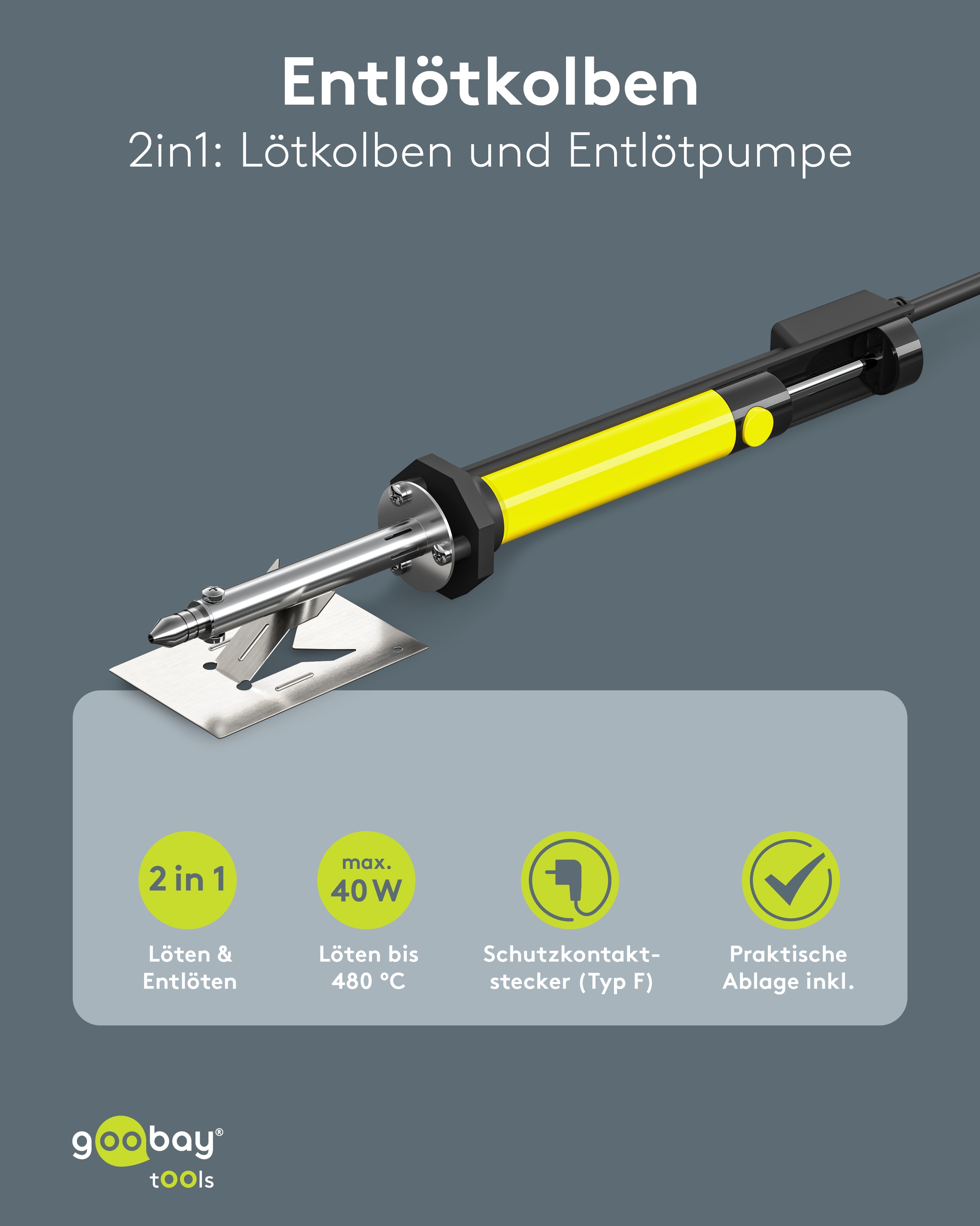 GOOBAY TOOLS Entlötkolben 40 W GOOBAY TOOLS Entlötkolben 40 W