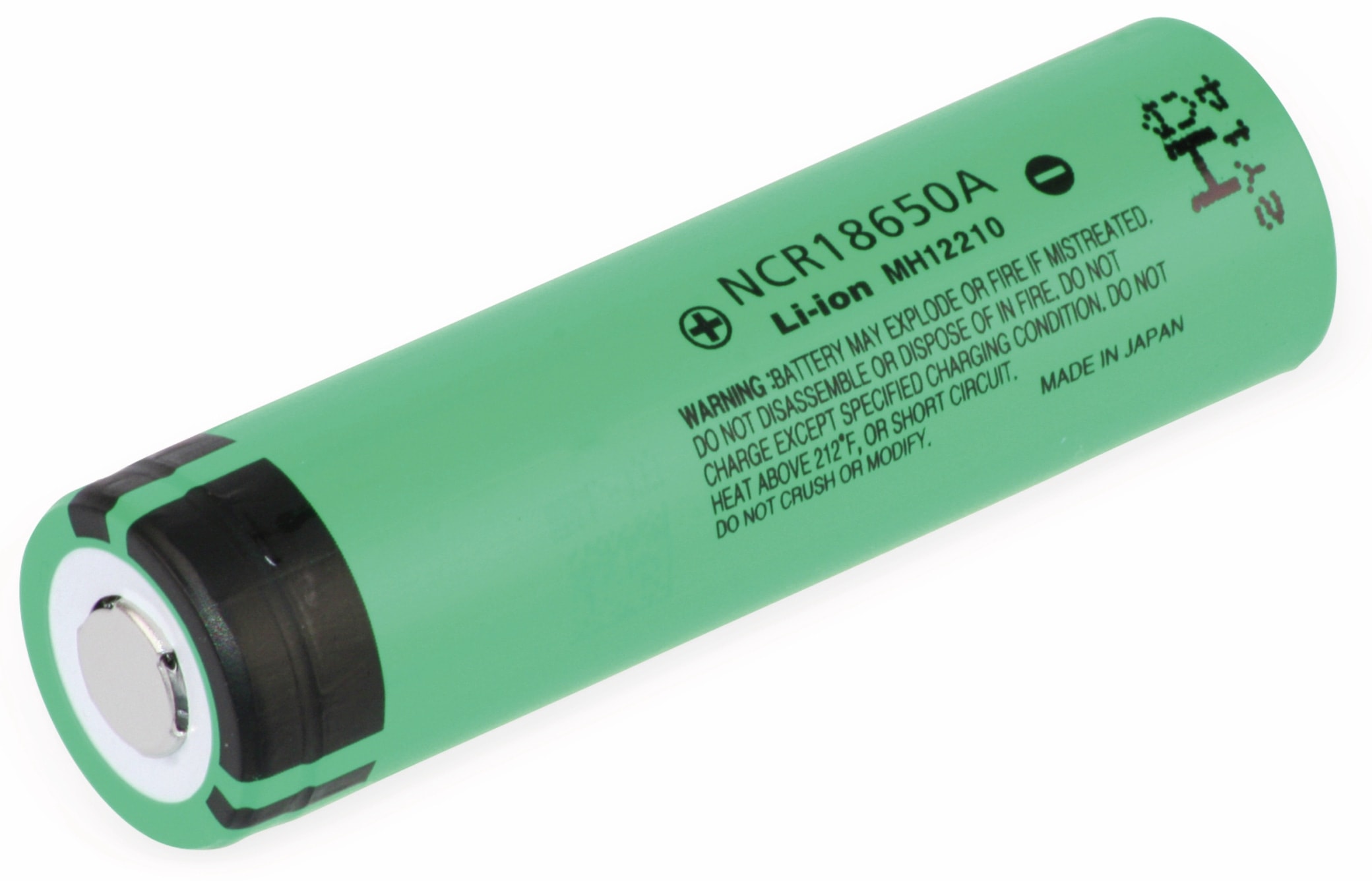 PANASONIC LiIon-Akku NCR18650A-3, 3,6 V/3,1 Ah
