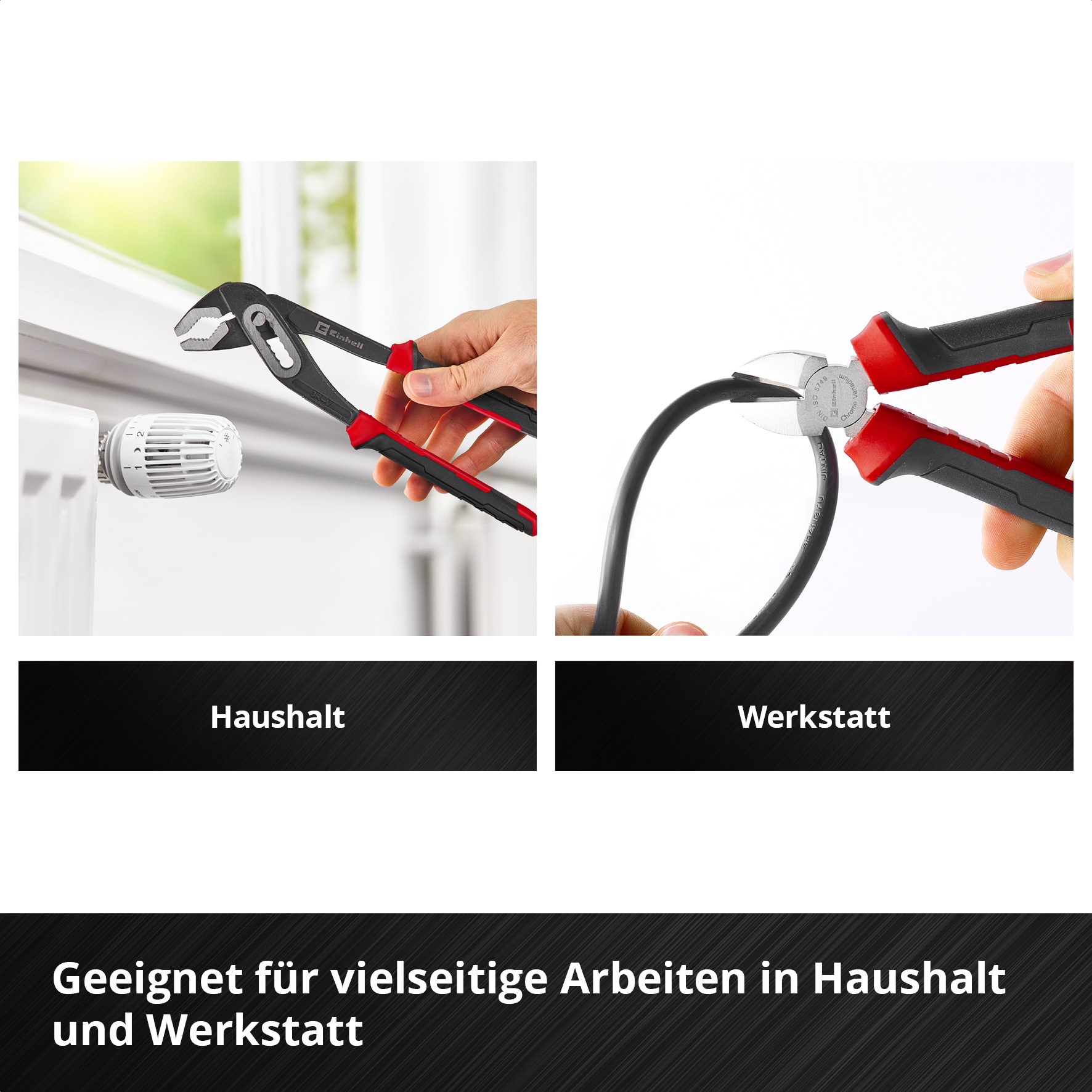 EINHELL Zangen-Set, 370531, 180/250 mm, 3-teilig EINHELL Zangen-Set, 370531, 180/250 mm, 3-teilig