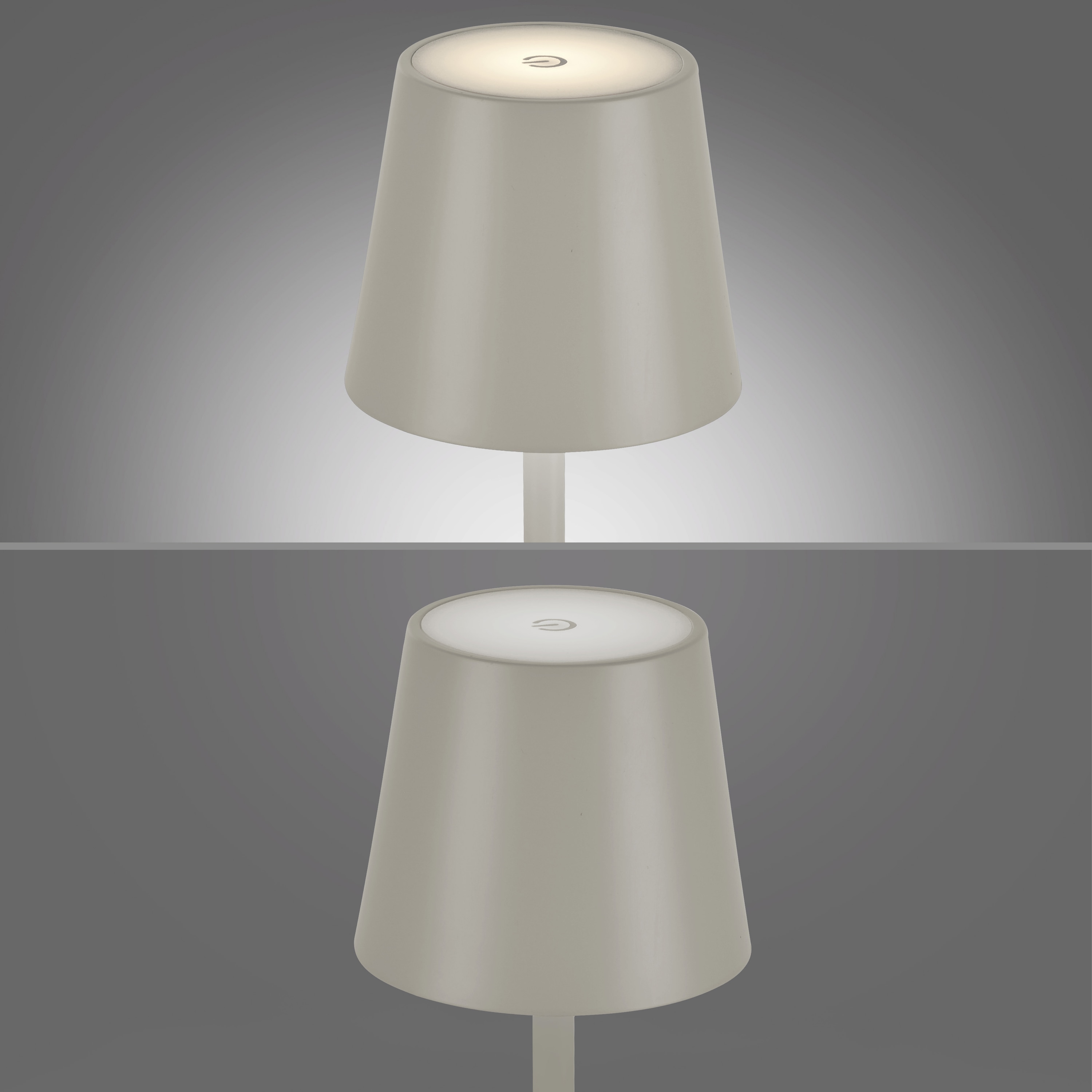 JUST LIGHT LED-Akku-Tischleuchte 19250-40 grau-beige, 2,5 W, 320 lm, 3000 K, IP54 JUST LIGHT LED-Akku-Tischleuchte 19250-40 grau-beige, 2,5 W, 320 lm, 3000 K, IP54