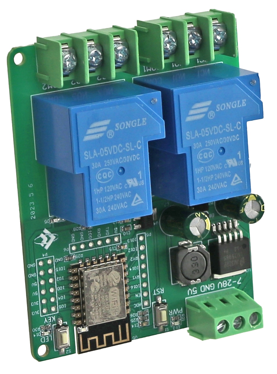 DAYPOWER Relaismodul ESP12-2R-30A-D5, 2-Kanal