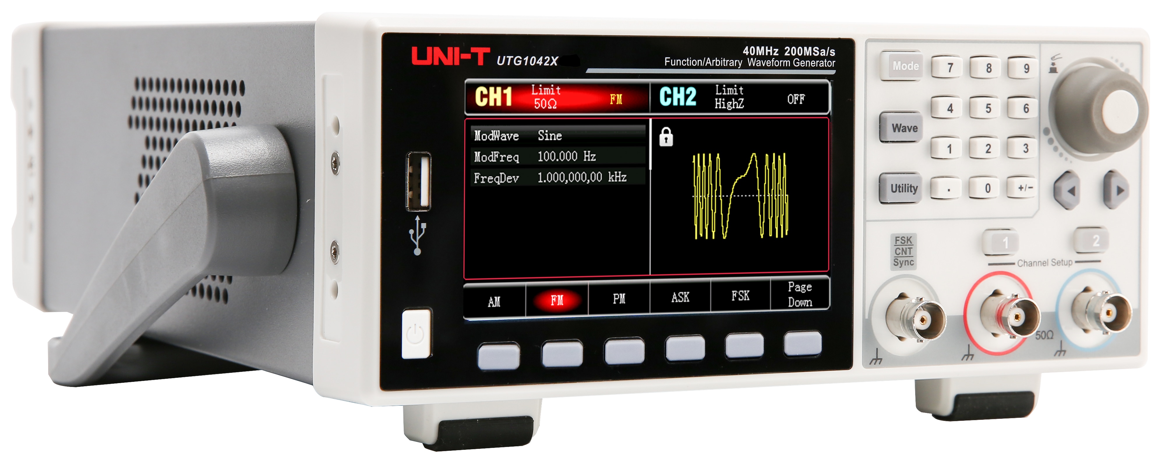 UNI-T Funktionsgenerator UTG1042X, 2 Kanal, 40 MHz UNI-T Funktionsgenerator UTG1042X, 2 Kanal, 40 MHz