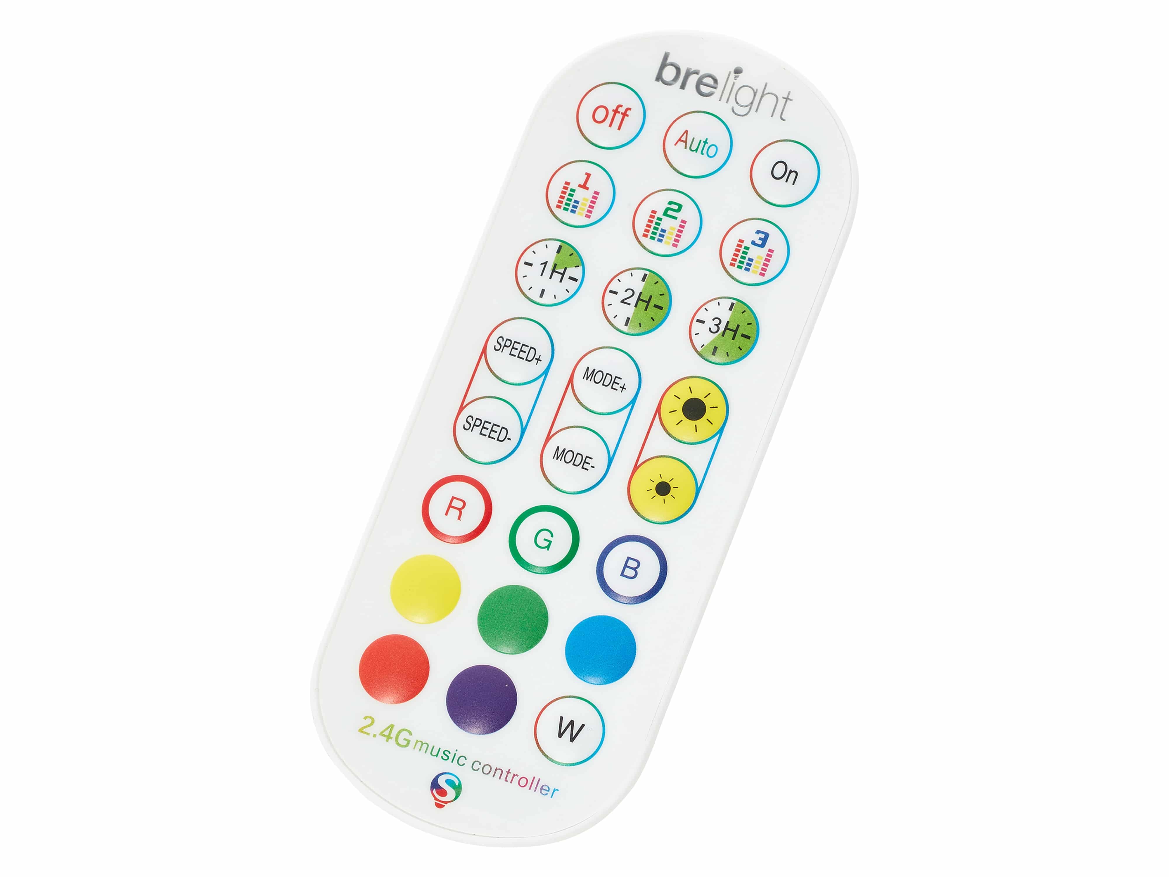 BRILLIANT LED-Stehleuchte Neele, 6,5 W, 125 lm, RGB, dimmbar, weiß