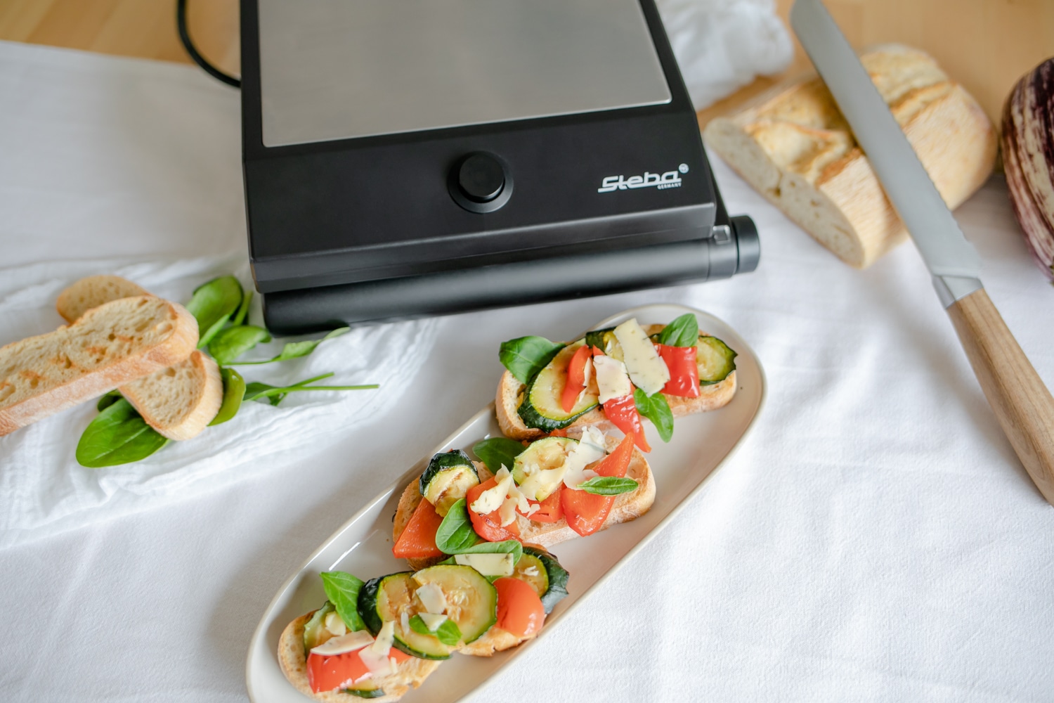 STEBA Multi-Snack-Maker SG 55, Sandwich Waffeln Grillen, 1000W