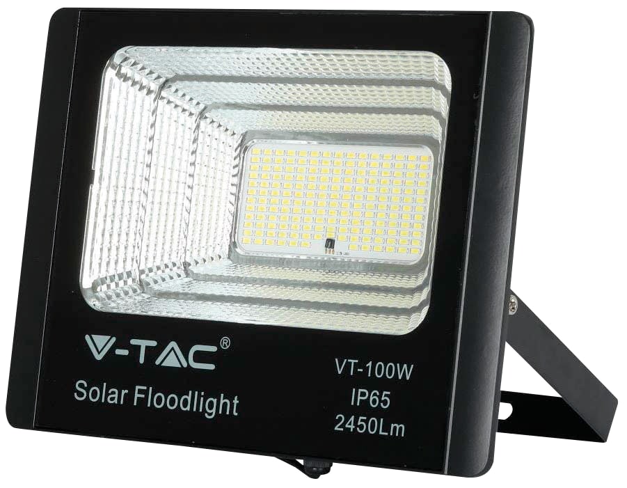 V-TAC Solar LED-Fluter VT-100W, 35 W, 4000 K, mit Panel + Fernbedienung V-TAC Solar LED-Fluter VT-100W, 35 W, 4000 K, mit Panel + Fernbedienung