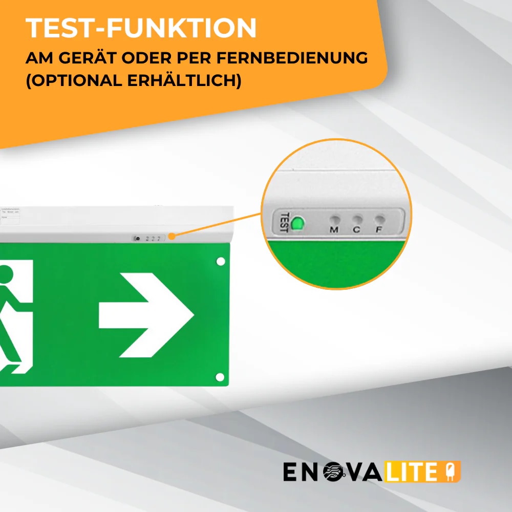 ENOVALITE LED-Fluchtwegeleuchte, inkl. 8 h Notstromakku ENOVALITE LED-Fluchtwegeleuchte, inkl. 8 h Notstromakku