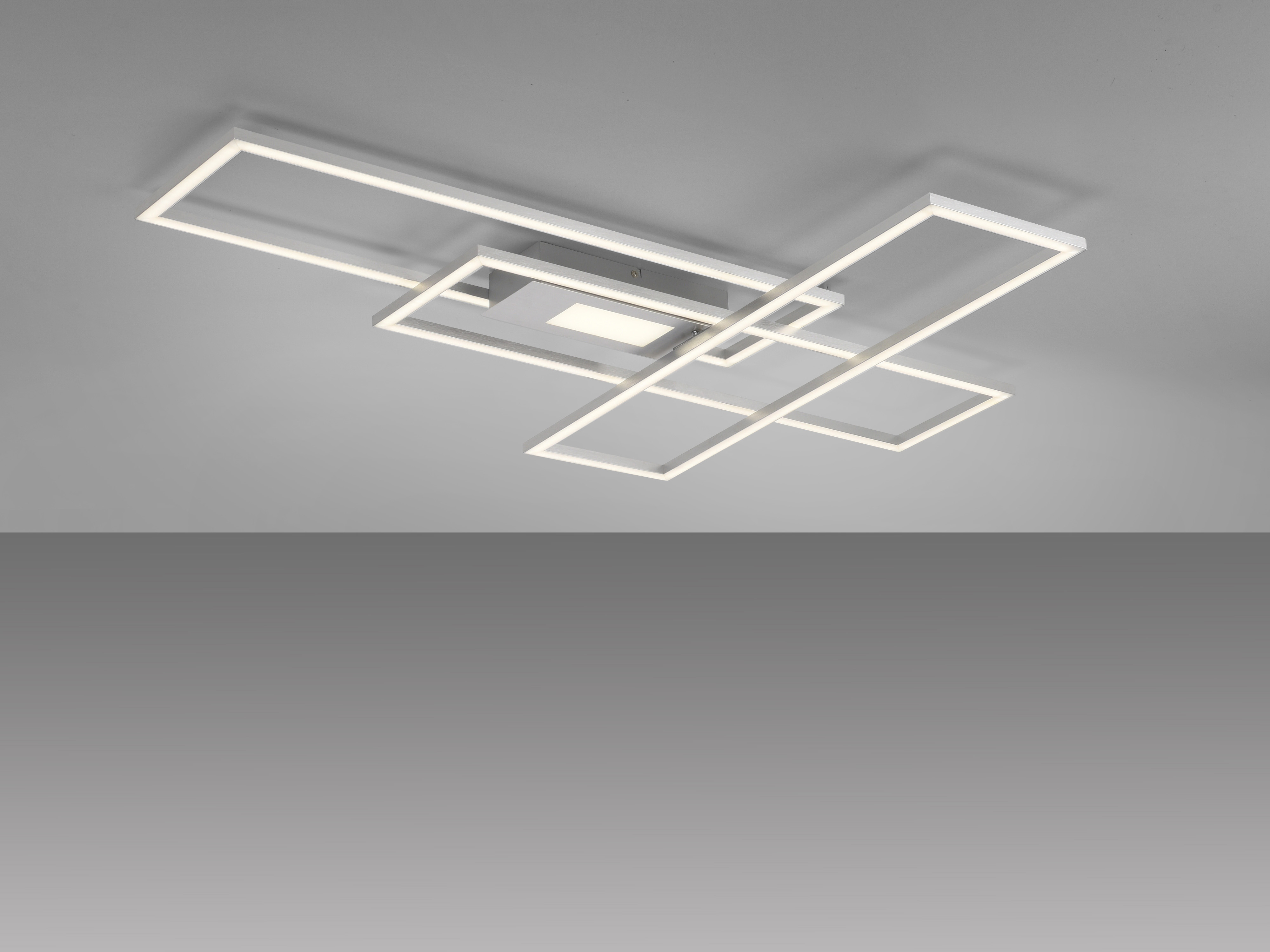 JUST LIGHT LED-Deckenleuchte 14693-55, 45W, 5500lm, silber