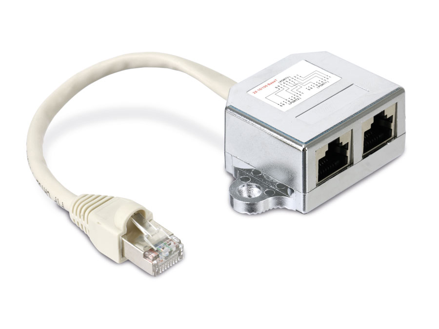 RED4POWER Cable-Sharing-Adapter R4-N100-EE, Ethernet/Ethernet RED4POWER Cable-Sharing-Adapter R4-N100-EE, Ethernet/Ethernet