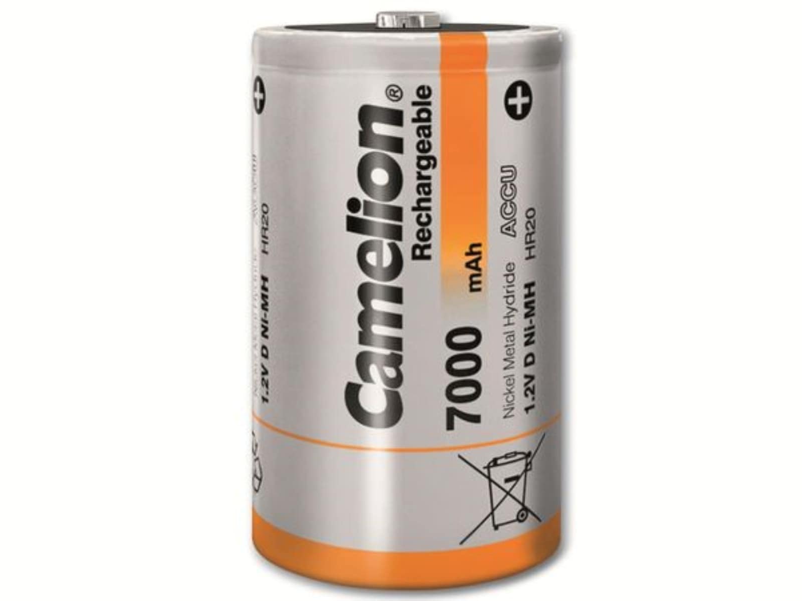CAMELION NiMH-Mono-Akku 7000 mAh, 2 Stück CAMELION NiMH-Mono-Akku 7000 mAh, 2 Stück