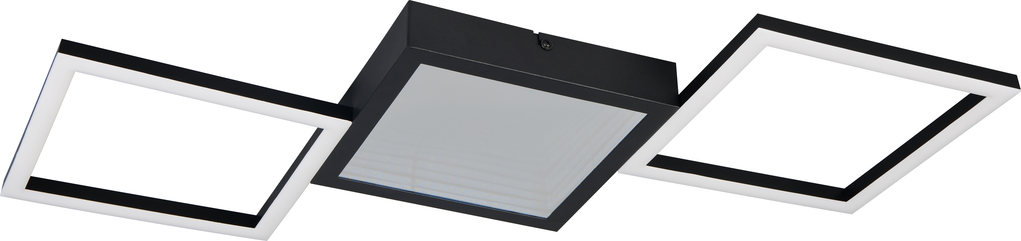 REALITY LED-Deckenleuchte GELO, R64471132, 24 W, 2500 lm, 3000 K, schwarz
