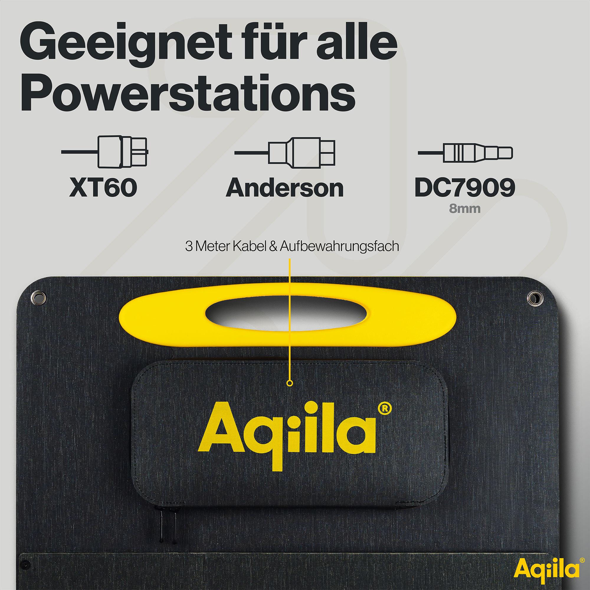 AQIILA Solarpanel Sunbird P200, 200 W, schwarz