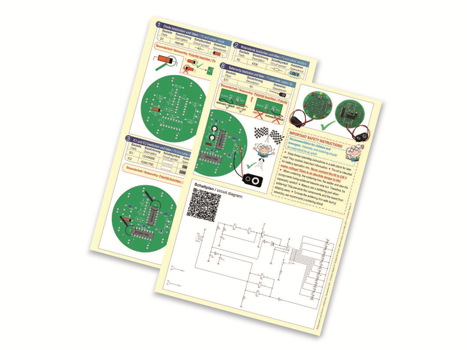 SOL-EXPERT Lötbausatz "elektronisches Glücksrad"
