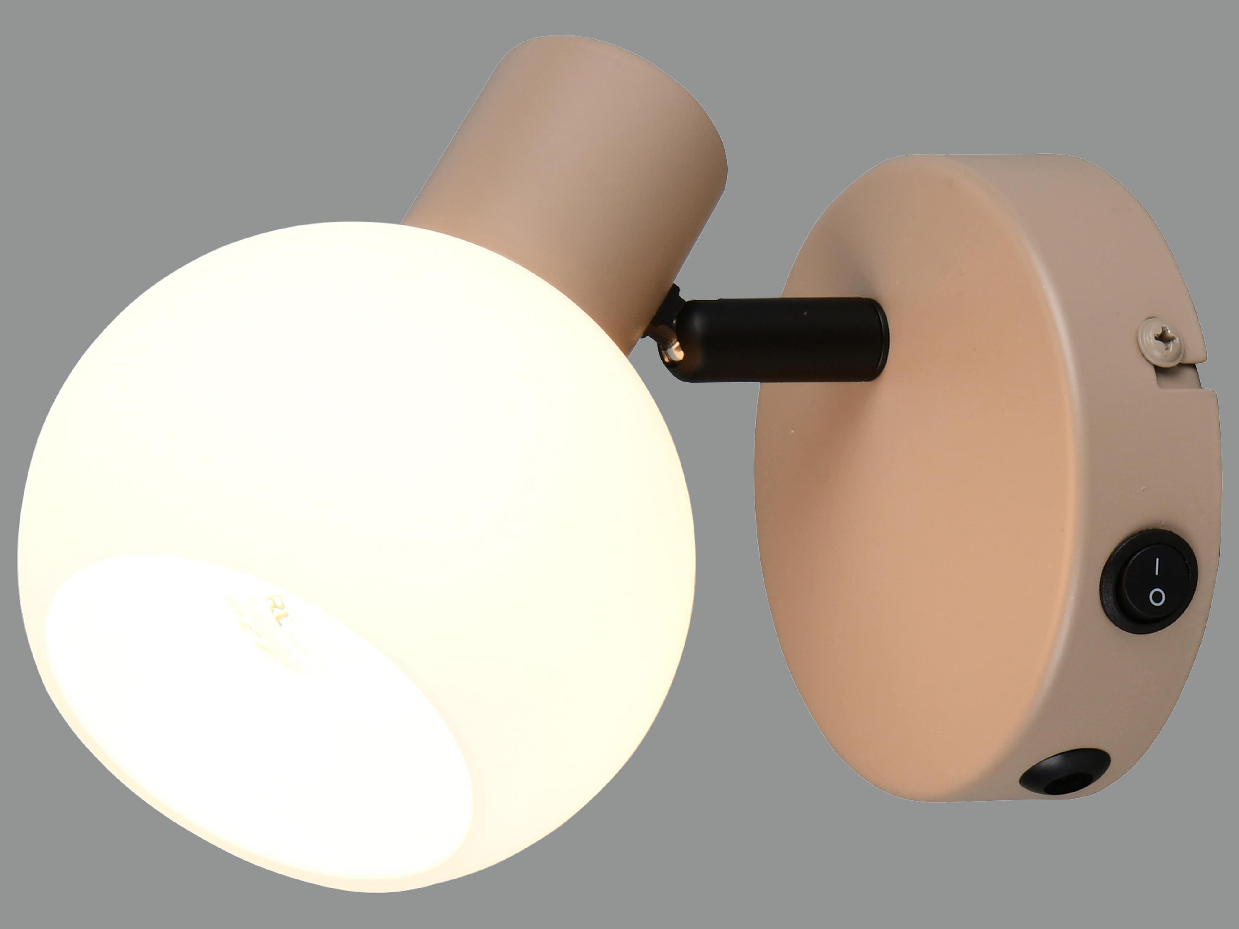 REALITY Wandleuchte Boba R86371743, E14, ohne LM, IP20, beige REALITY Wandleuchte Boba R86371743, E14, ohne LM, IP20, beige