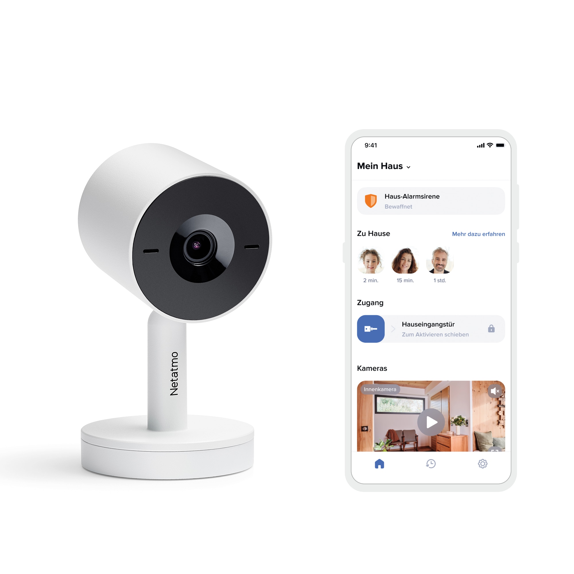 NETATMO Überwachungskamera NPC-W-EC, schwarz, innen NETATMO Überwachungskamera NPC-W-EC, schwarz, innen