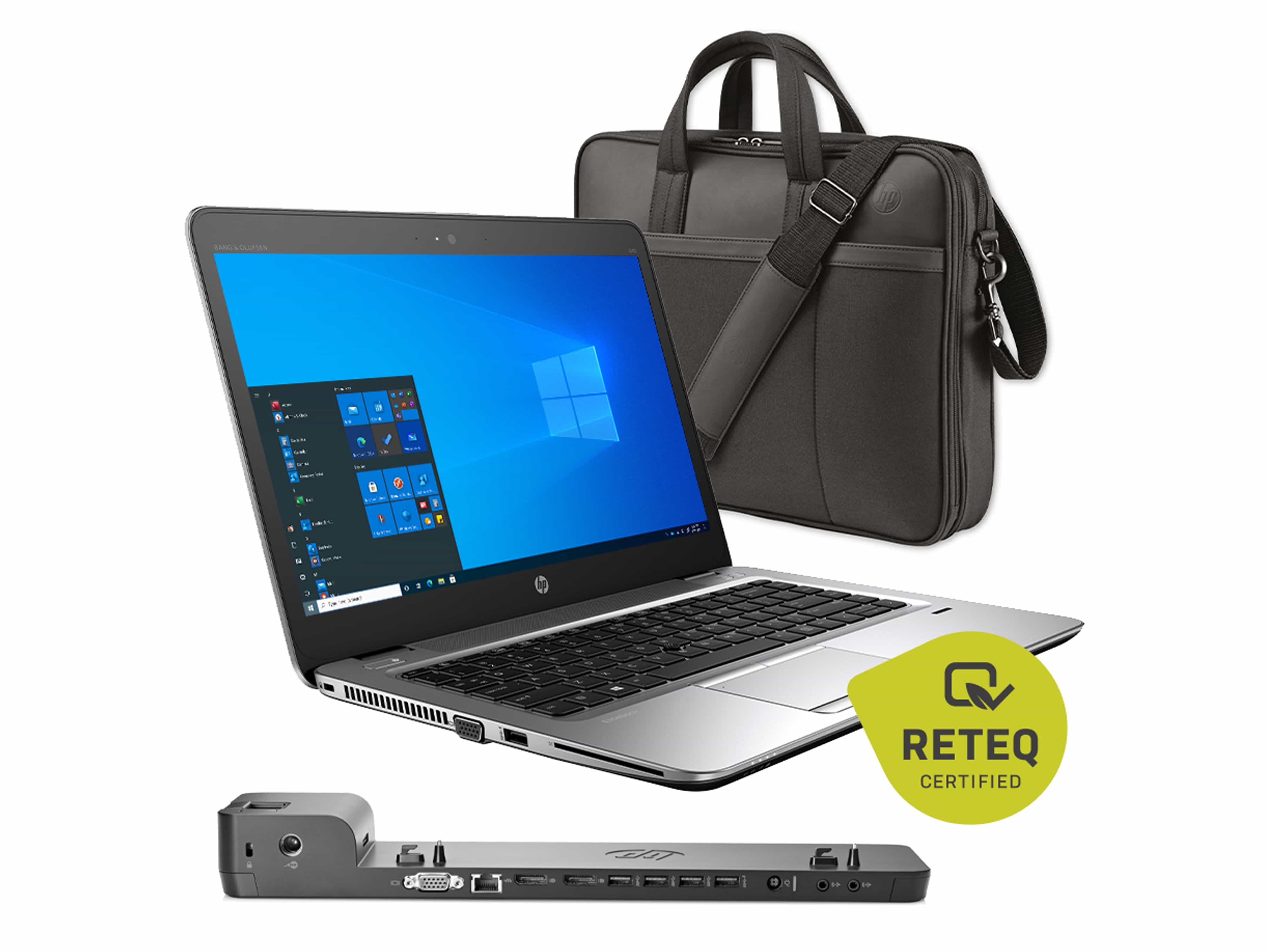 HP Notebook Elitebook 840 G3, 35,6 cm (14"), Intel i5, 256GB SSD, Win10H, refurbished