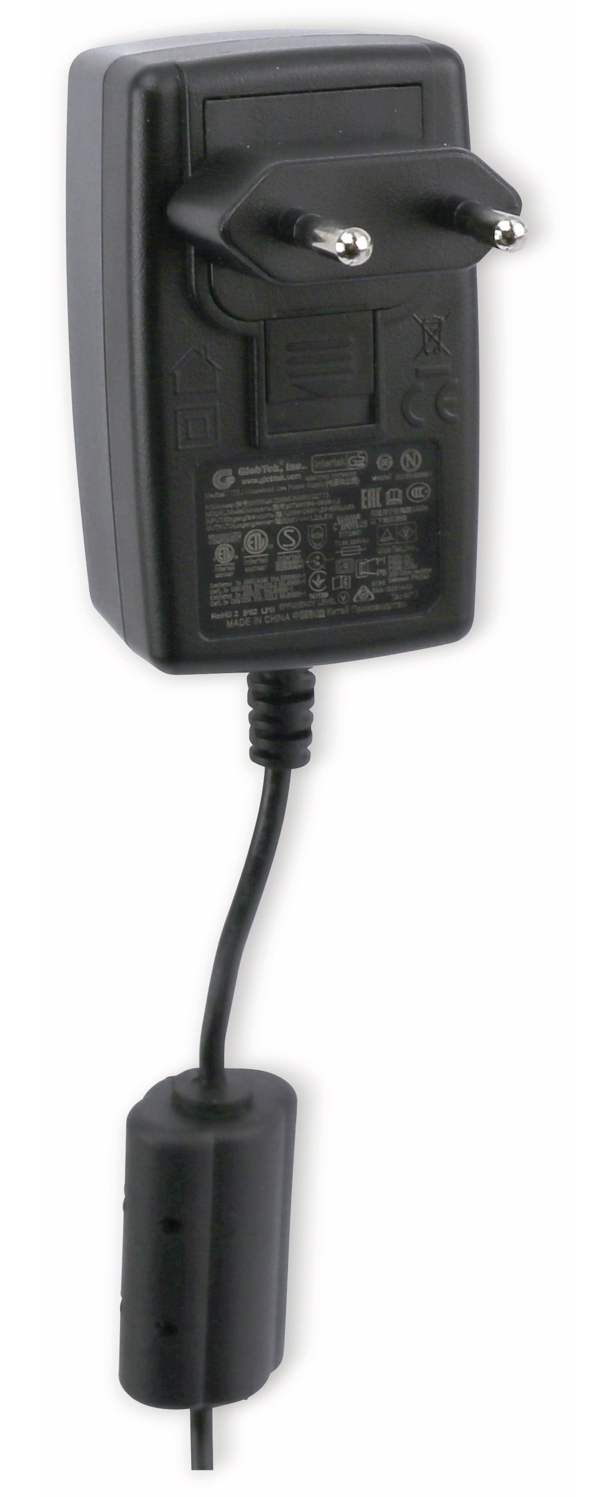 Stecker-Schaltnetzteil, Glob Tek, GTM41134-0606, 5V-/1,2A, schwarz