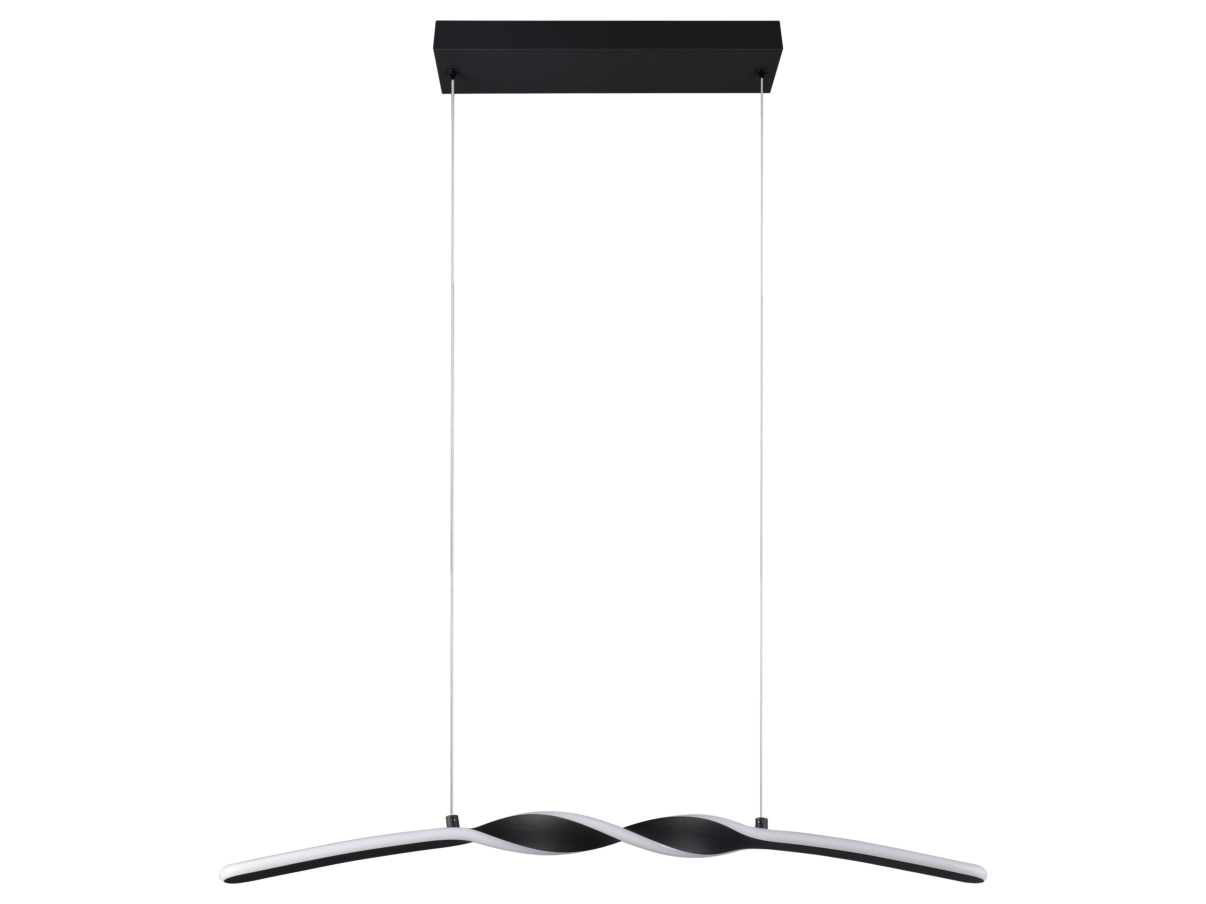REALITY LED-Pendelleuchte Ginko R35791132, 18W, 3000K, 1980lm, warmweiß, IP20, schwarz