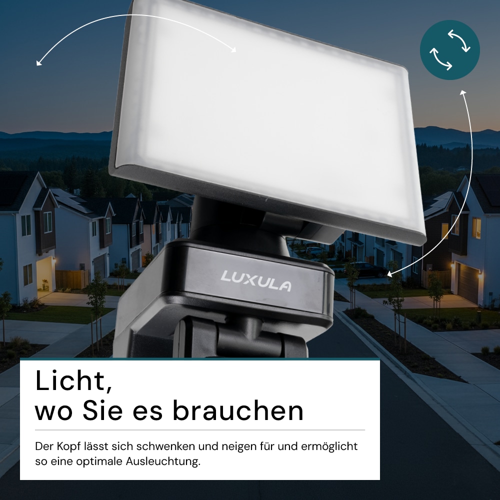 LUXULA LED-Fluter LX400193, mit BM, 20 W, 2100 lm, 4000 K, schwarz LUXULA LED-Fluter LX400193, mit BM, 20 W, 2100 lm, 4000 K, schwarz