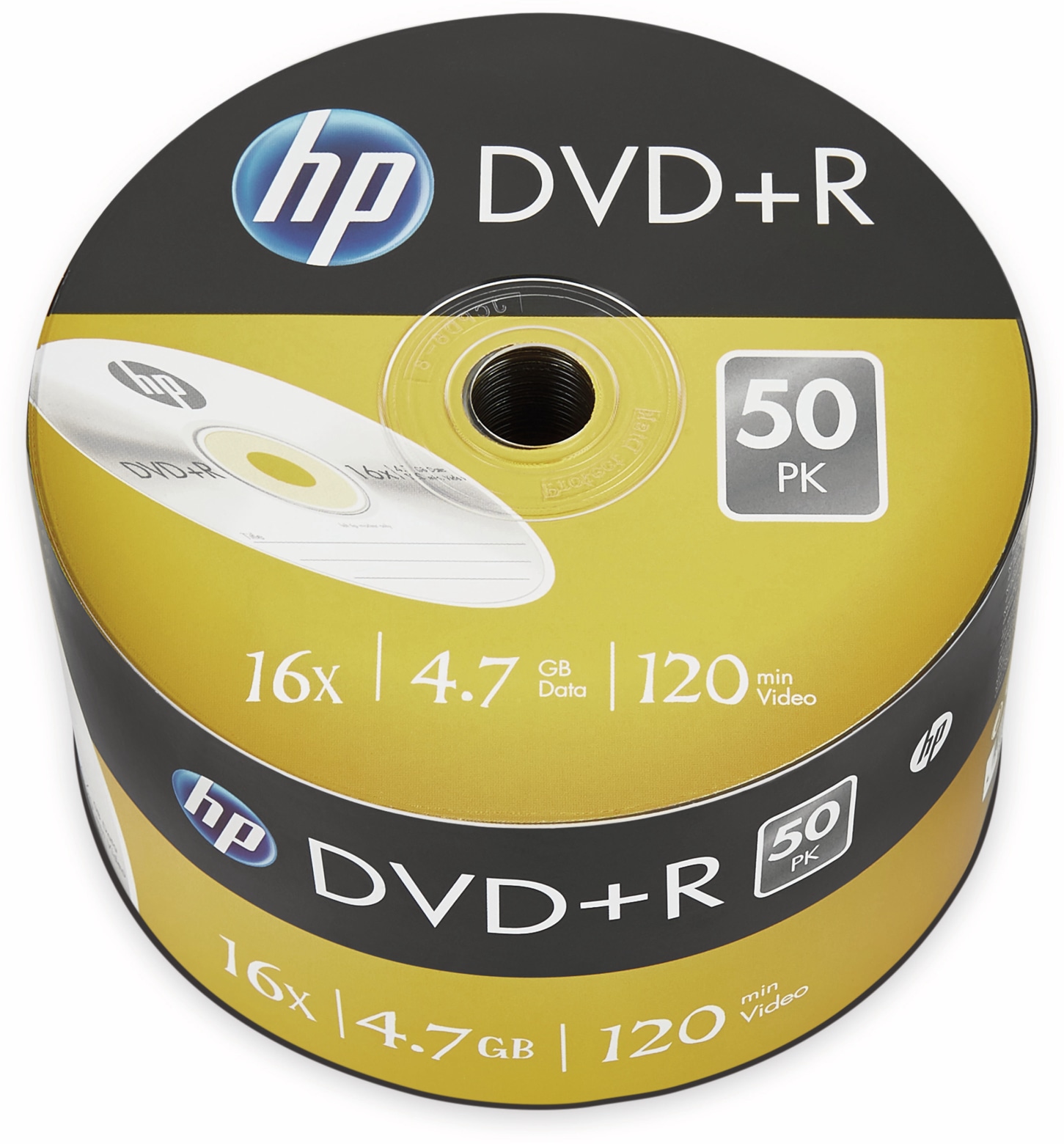 HP DVD+R 4.7GB, 120Min, 16x, Bulk-Pack, 50 CDs