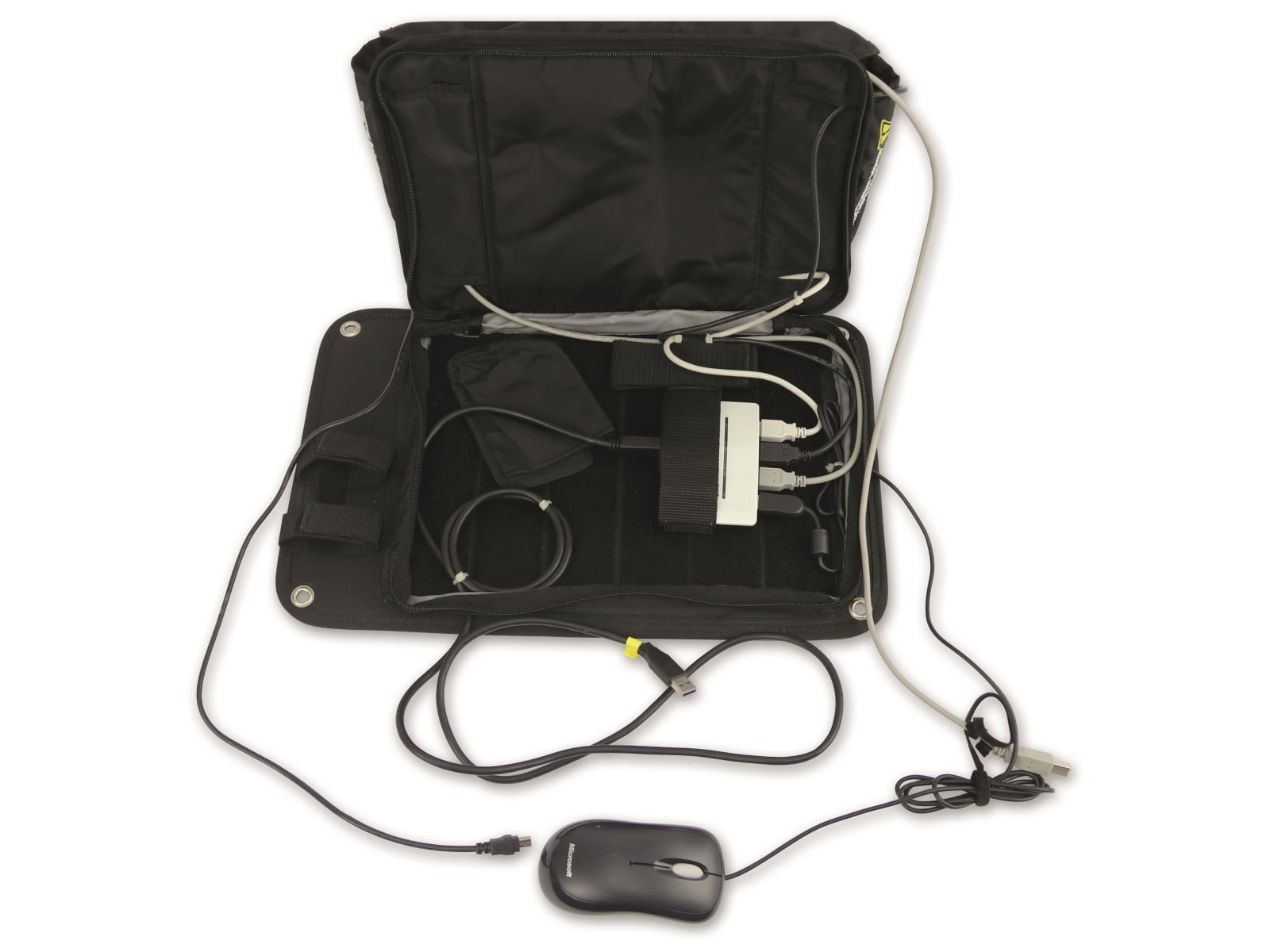 Tasche mit USB-Hub und optischer Maus, B-Ware Tasche mit USB-Hub und optischer Maus, B-Ware