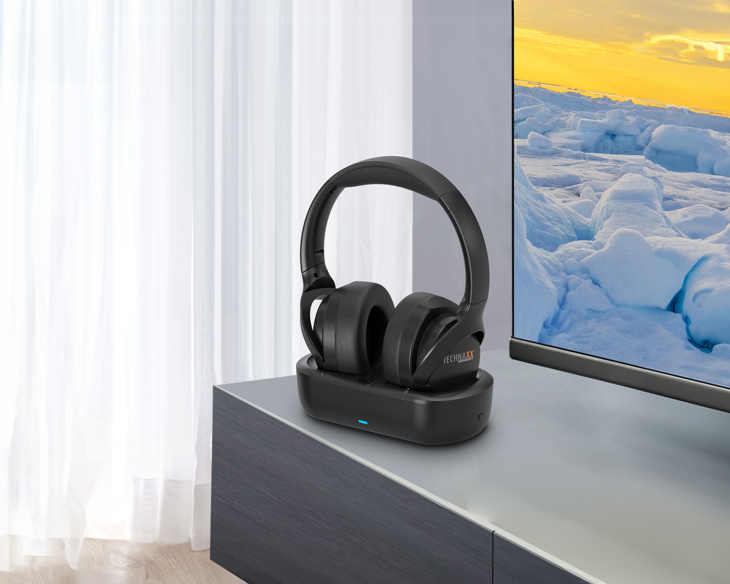 TECHNAXX Bluetooth TV-Kopfhörer TX-350, mit Basisstation