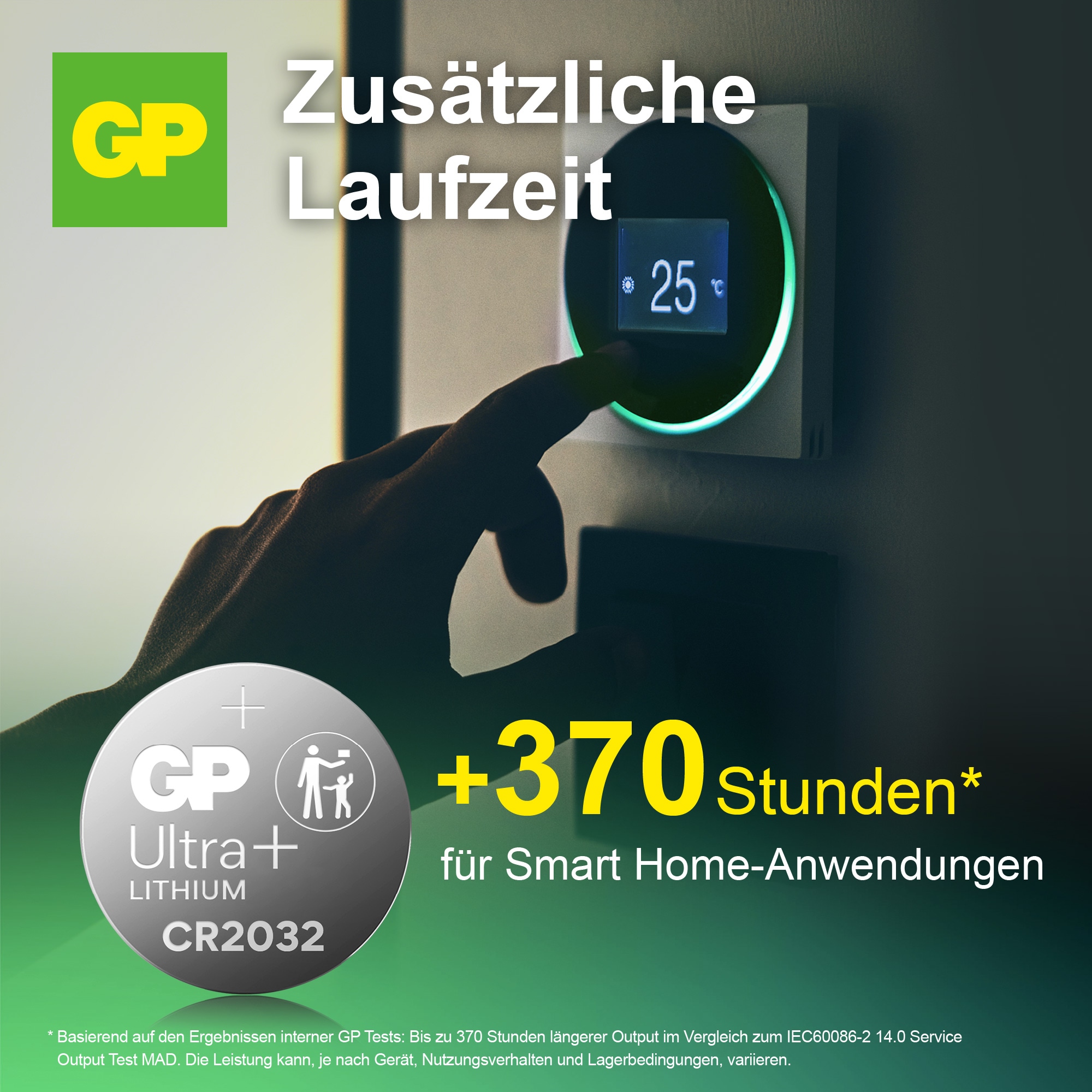 GP Ultra Plus, CR2032 Lithium Knopfzelle, 3 V, 20 Stück