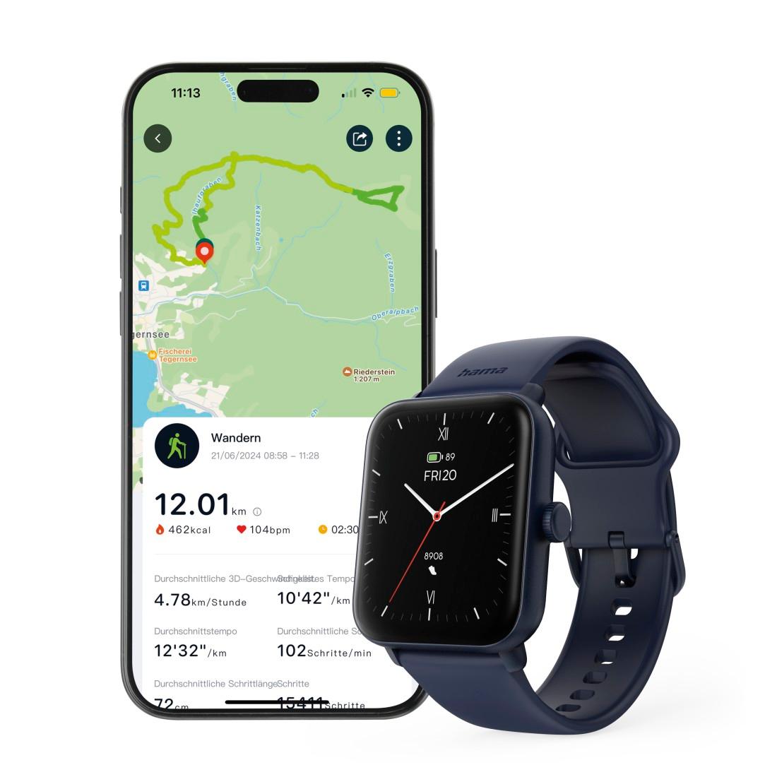HAMA Smartwatch 6010 blau