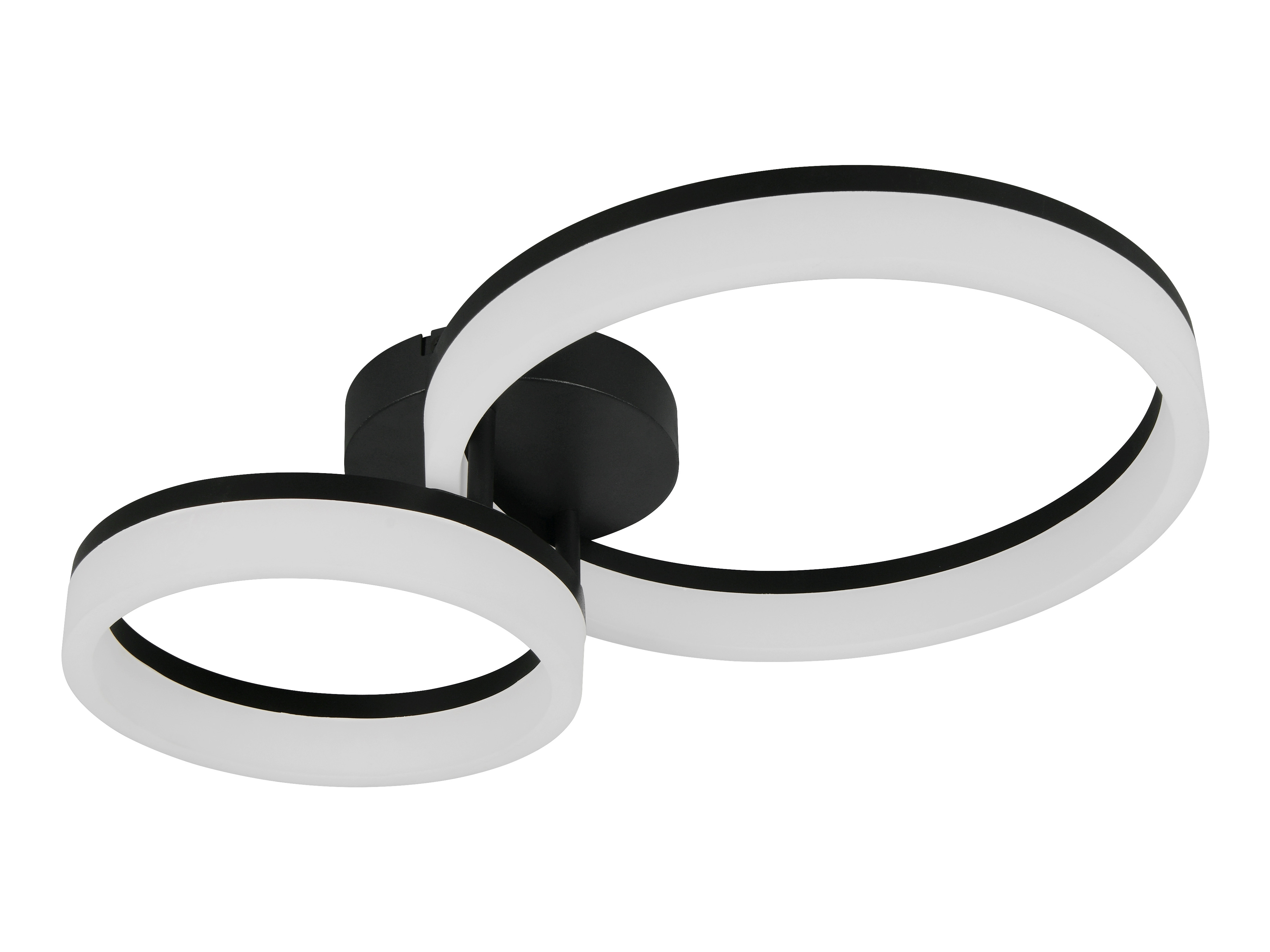 REALITY LED-Deckenleuchte Scope R63601232, 22W, 3000K, 2800lm, warmweiß, IP20, schwarz