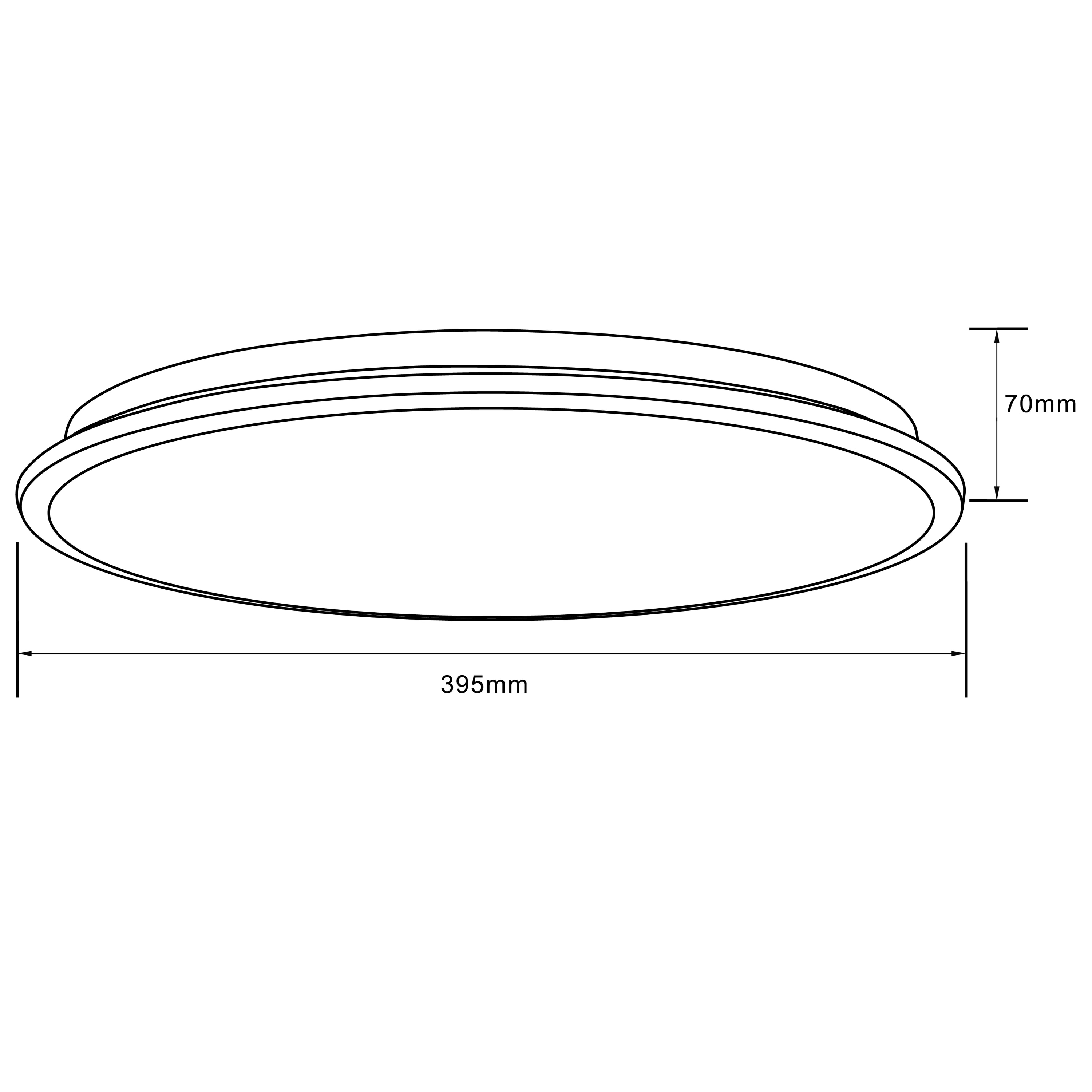 BRILLIANT LED-Deckenleuchte Heida, 24 W, 2500 lm, 3000-6500 K