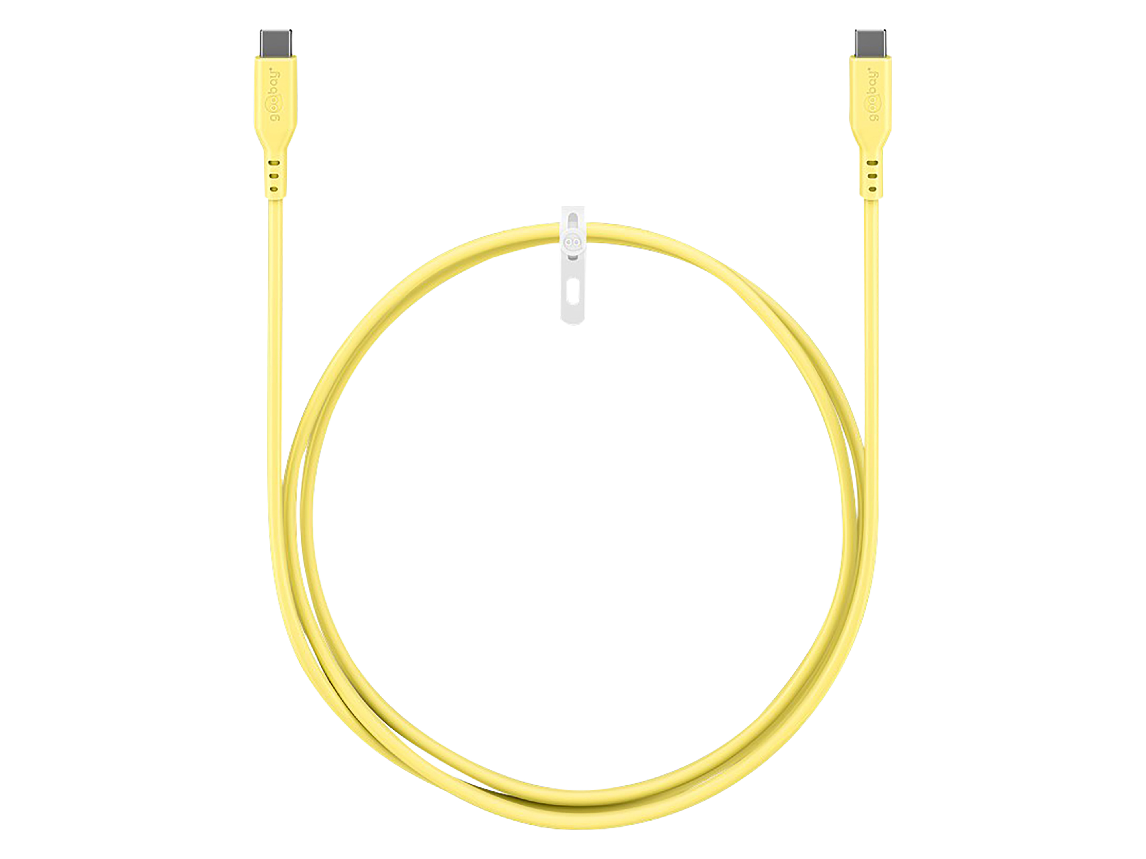 GOOBAY USB-C Kabel 77742 Silikon 1,5m gelb