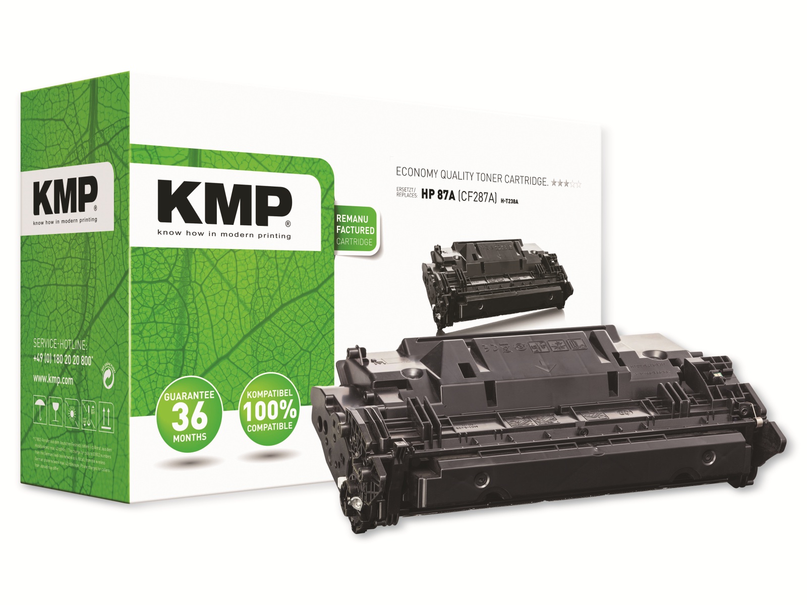 KMP Toner H-T238A, kompatibel zu HP 87A (CF287A)
