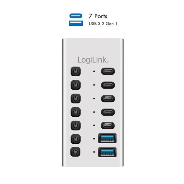 LOGILINK USB-C Hub UA0447, 7 Port