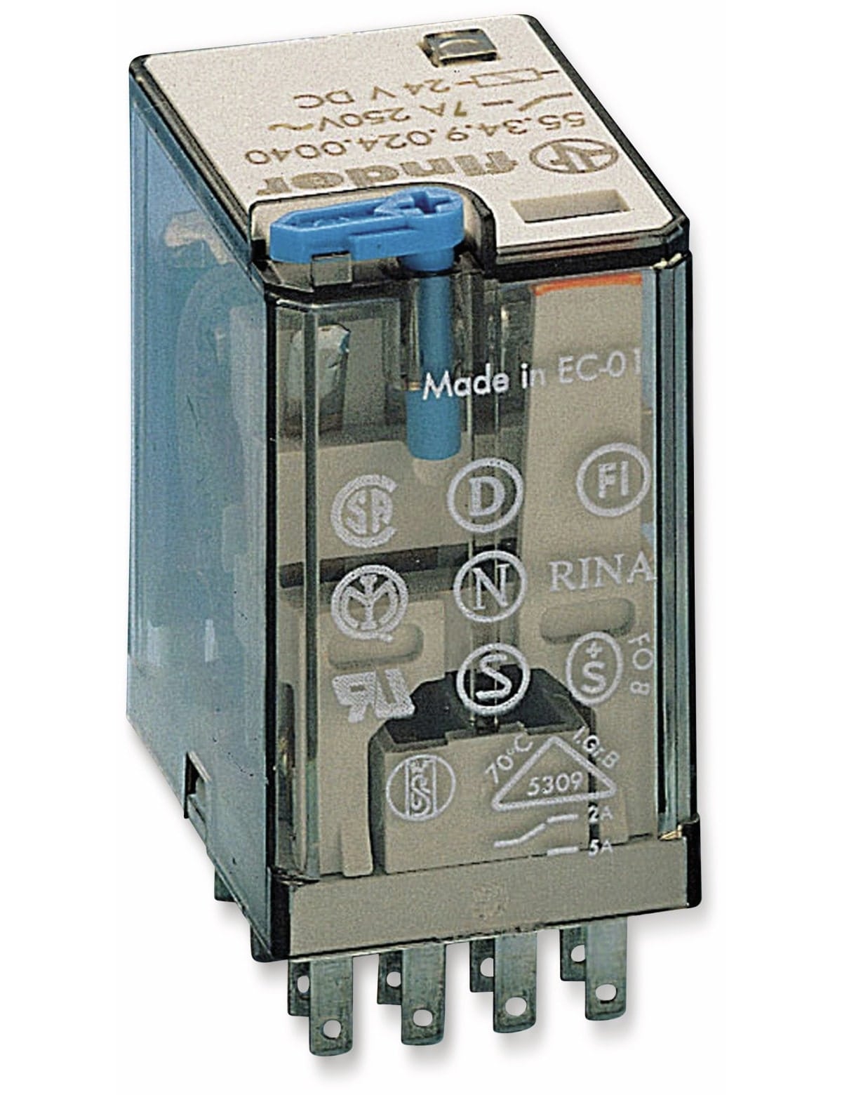 FINDER Relais F 55.34, 12 V-, 4xUM, 7 A FINDER Relais F 55.34, 12 V-, 4xUM, 7 A