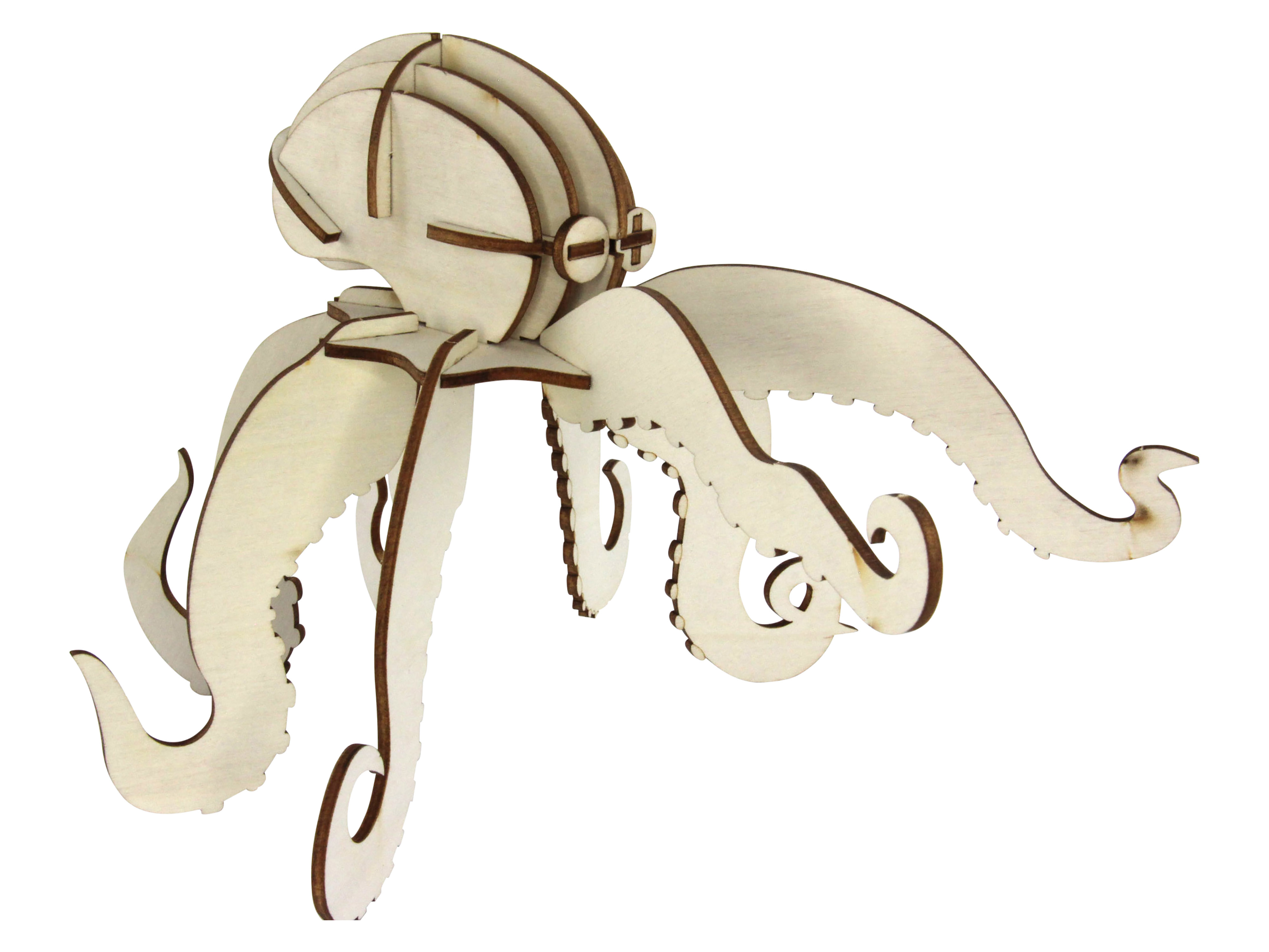 SOL-EXPERT 3D Holz Puzzle Krake