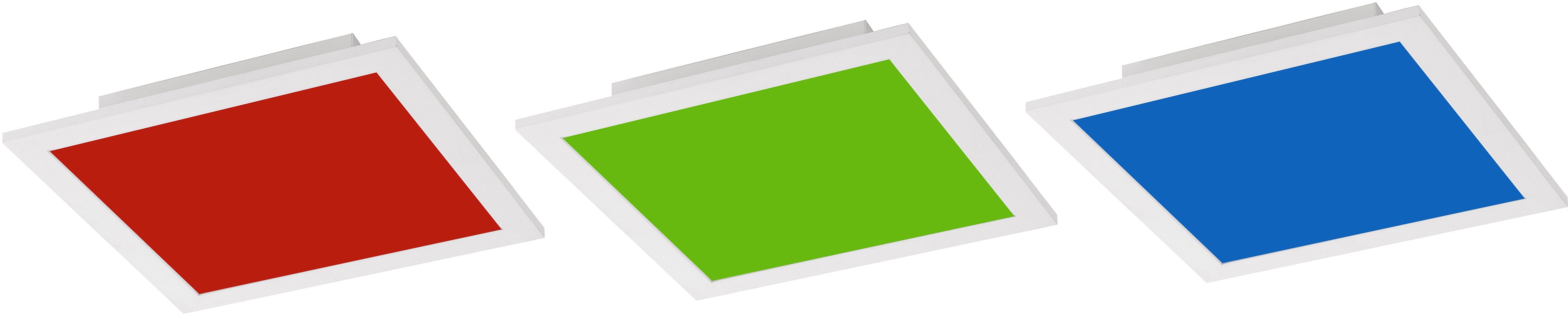 JUST LIGHT LED-Deckenleuchte 14680-16 weiss, 15 W, 2100 lm, CCT, RGB, Smart Home