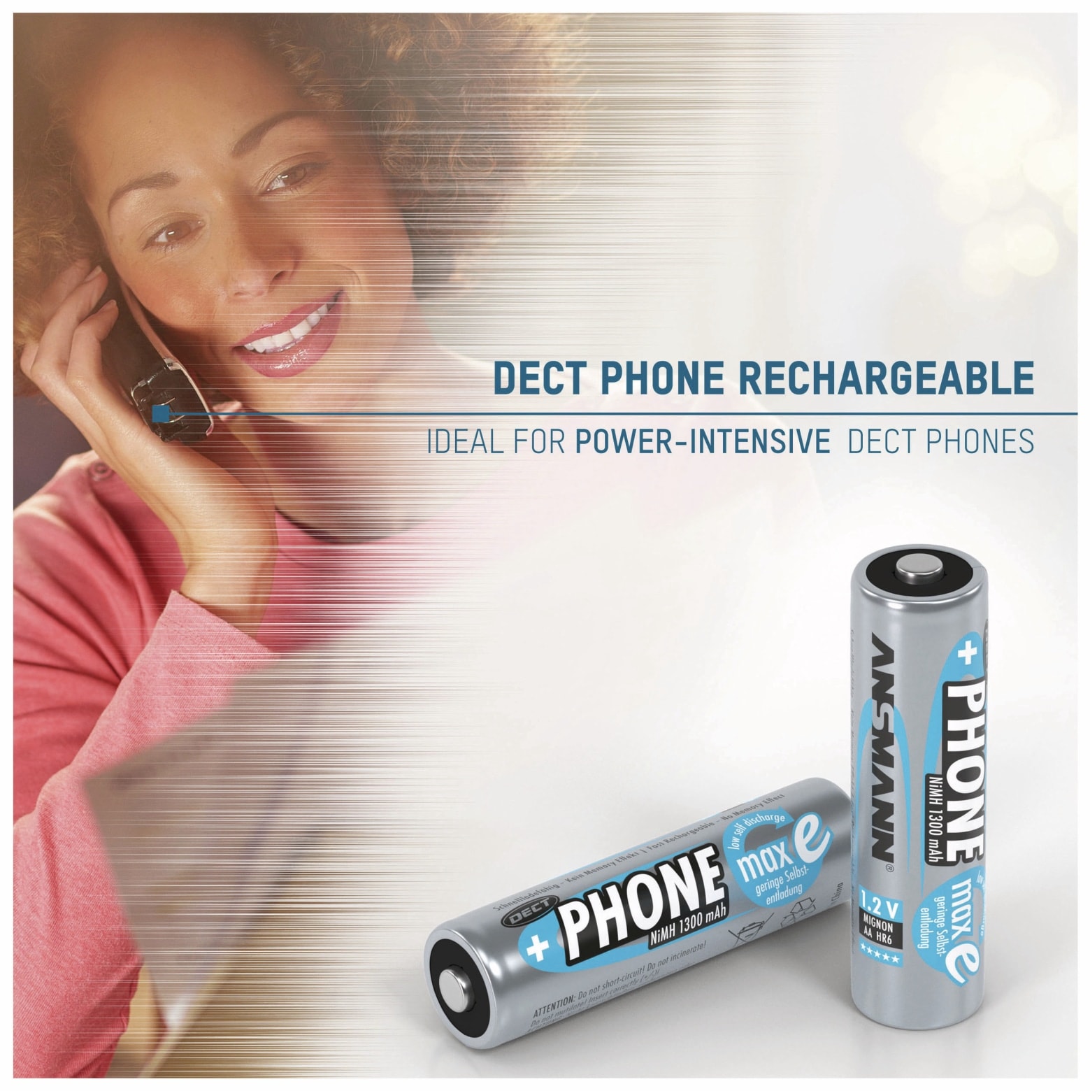 ANSMANN NiMH-Mignon-Akku maxE, 1300 mAh, 2 Stück ANSMANN NiMH-Mignon-Akku maxE, 1300 mAh, 2 Stück