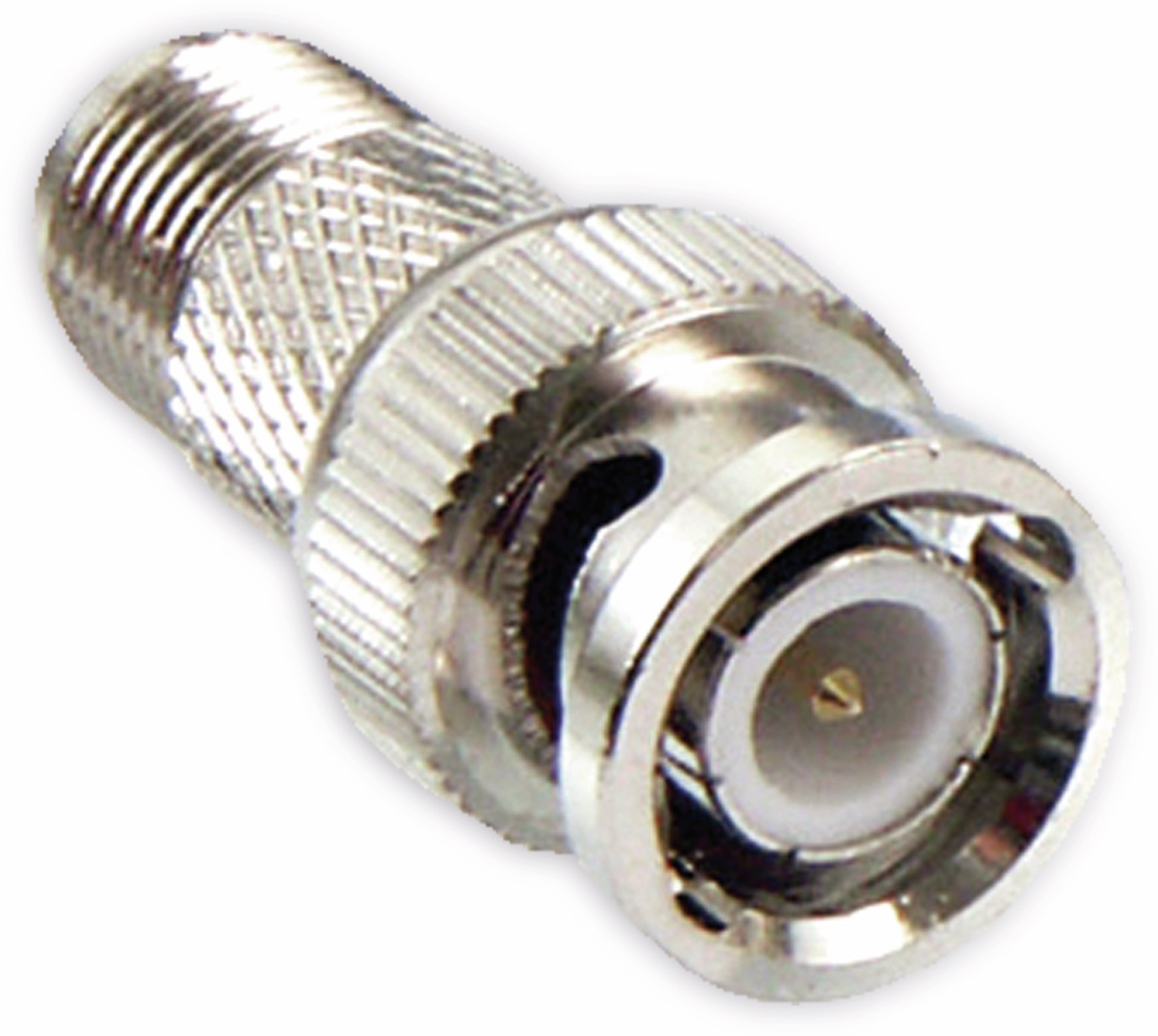 S-IMPULS BNC-Adapter, BNC-Stecker auf F-Kupplung, gerade