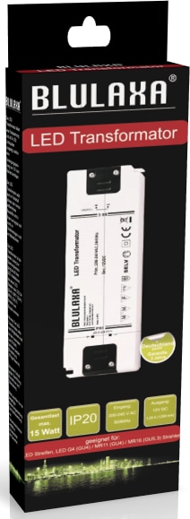 BLULAXA LED Netzteil, 15 W für 12 V- LED-Lampen u. Stripes