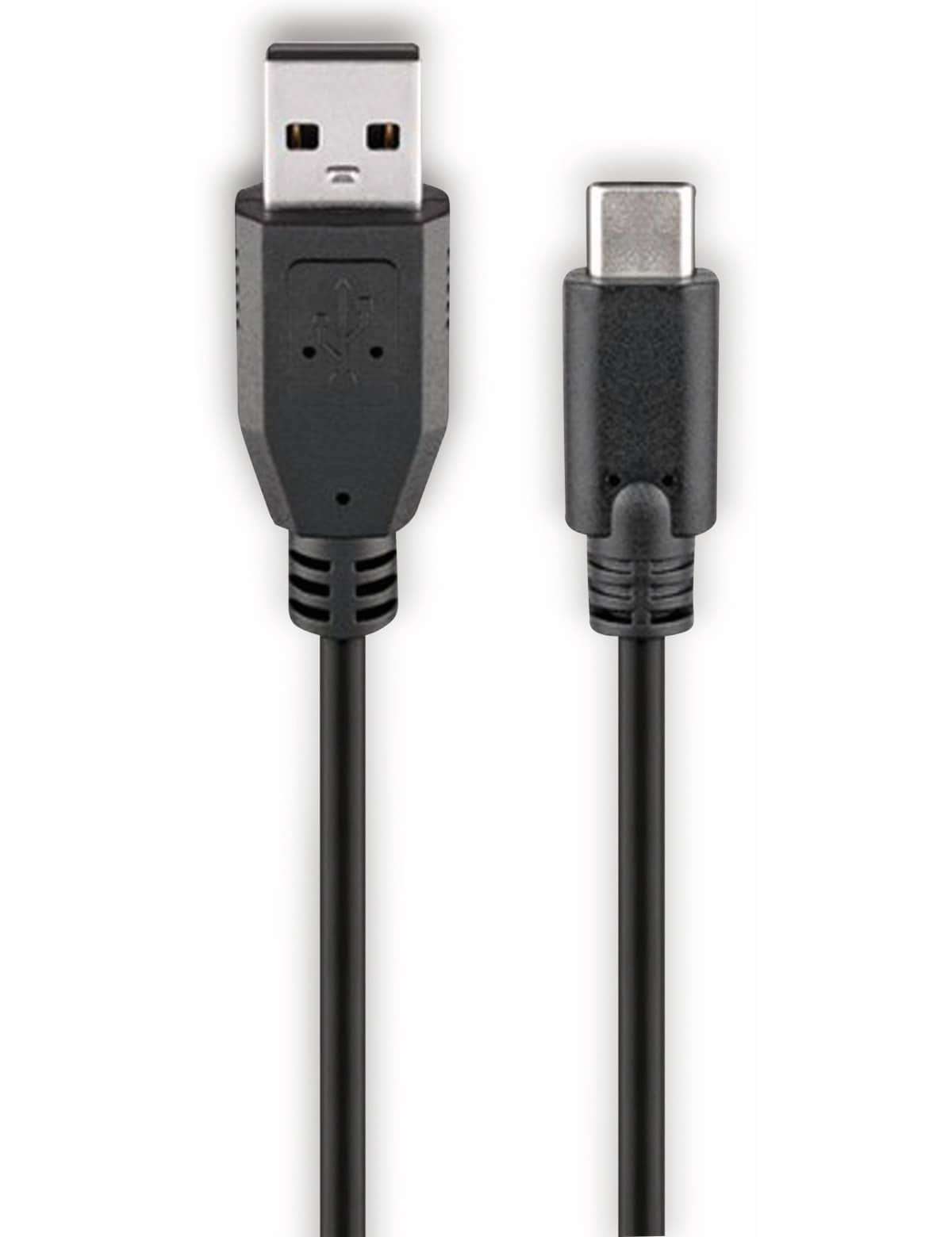 GOOBAY USB 2.0 Hi-Speed Anschlusskabel, C/A 55466, 1 m, schwarz
