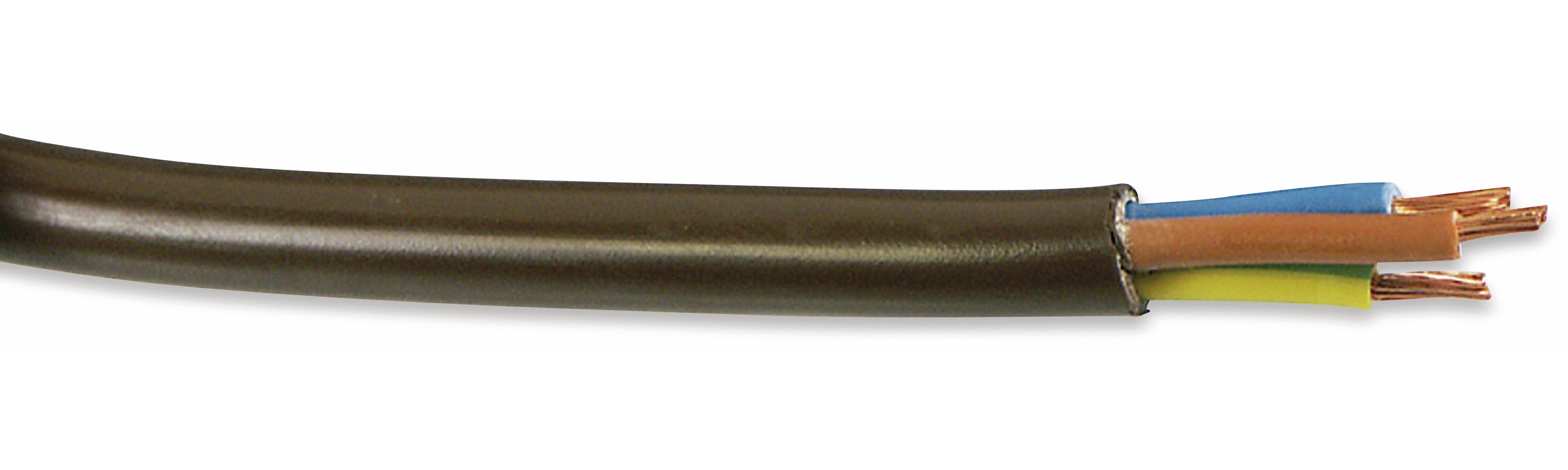 RAUTRONIC PVC-Schlauchleitung H03VV-F, 3G0,75, 25 m, braun
