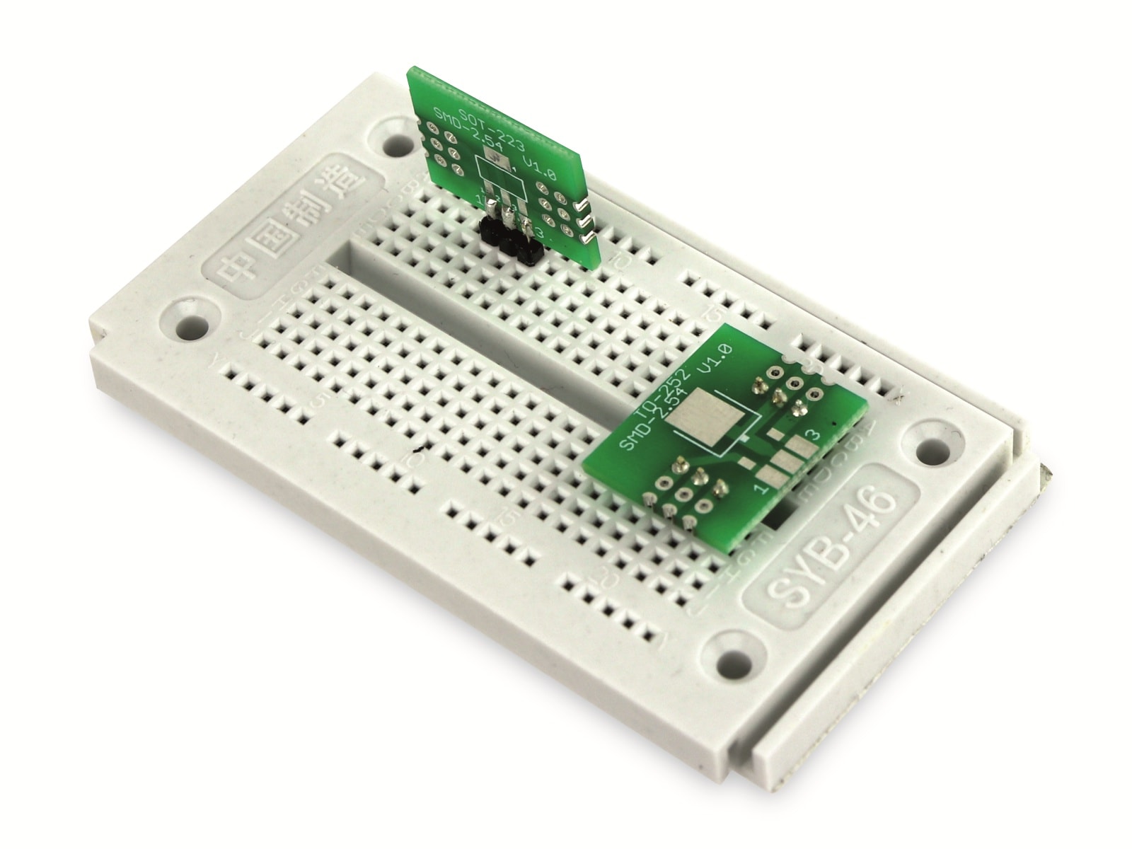 Adapterplatine TO-252, 4-fach, RM2,54
