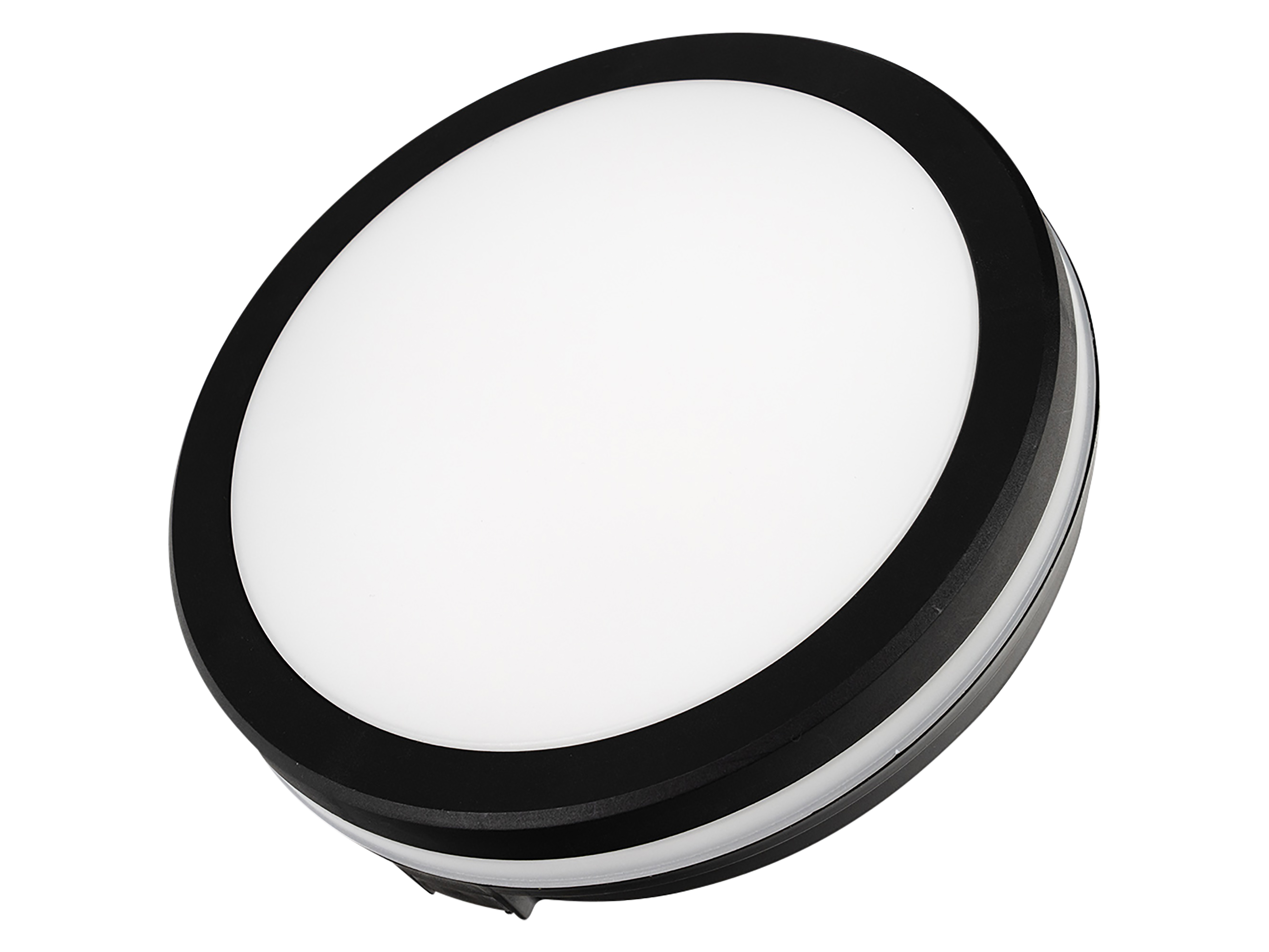 LUXULA LED-Deckenleuchte, 30W, EEK: F, 3000lm, CCT, IP65, schwarz/weiß