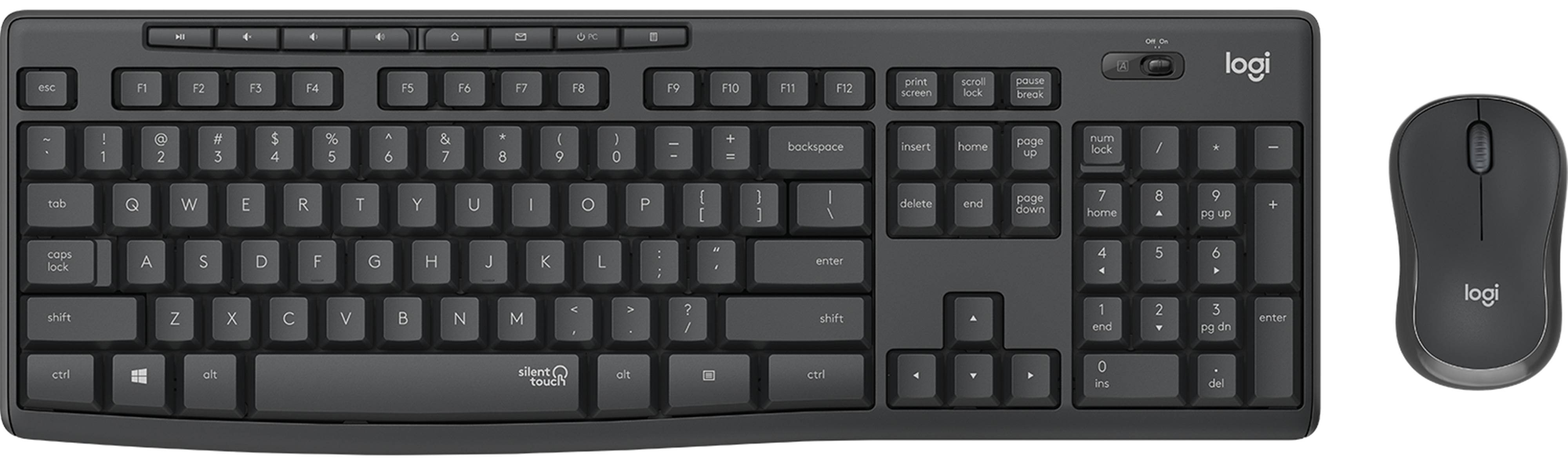LOGITECH Tastatur- und Mausset MK295 Silent Combo
