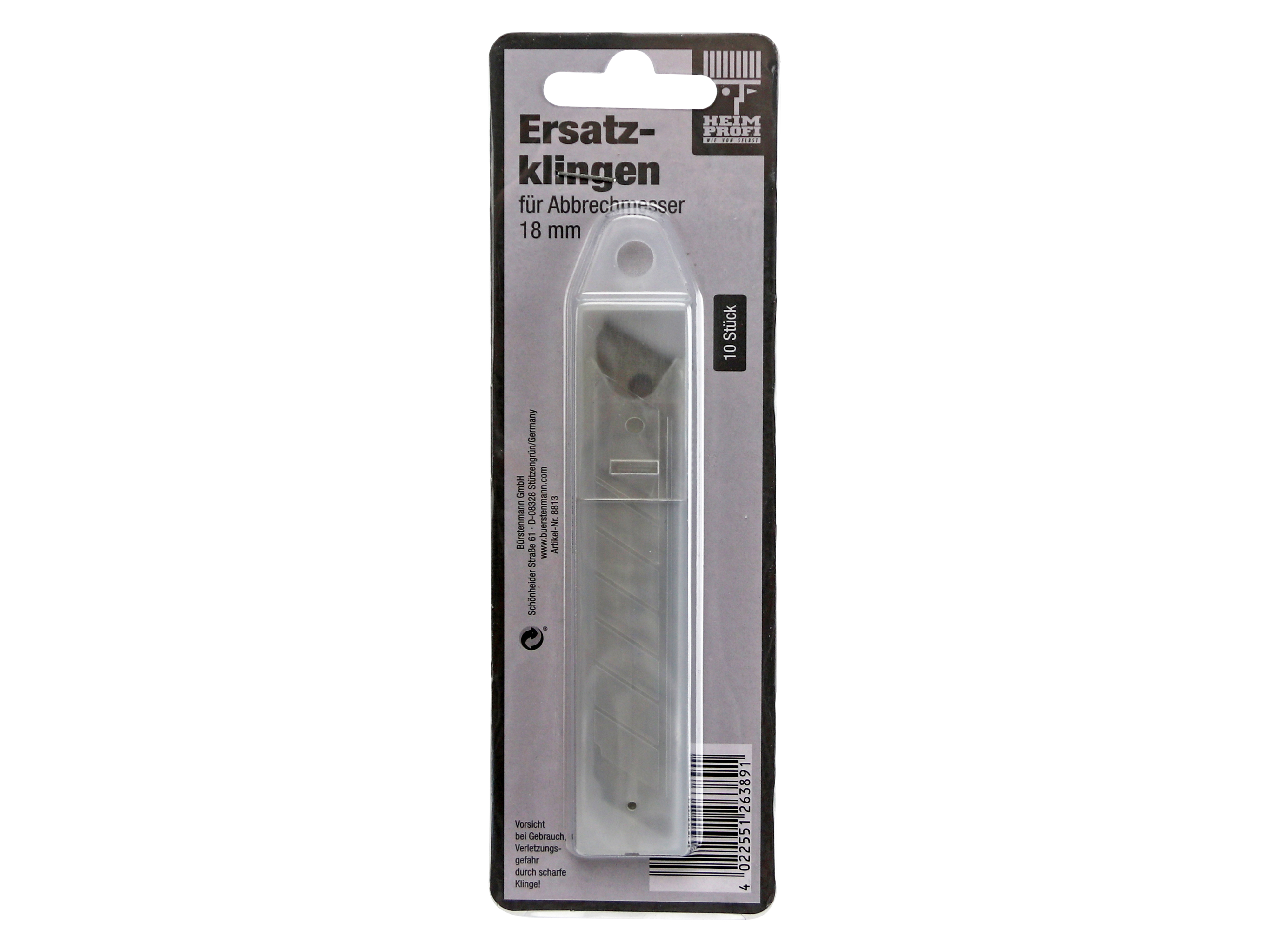 Ersatzklingen, 18 mm, 10 Stück Ersatzklingen, 18 mm, 10 Stück