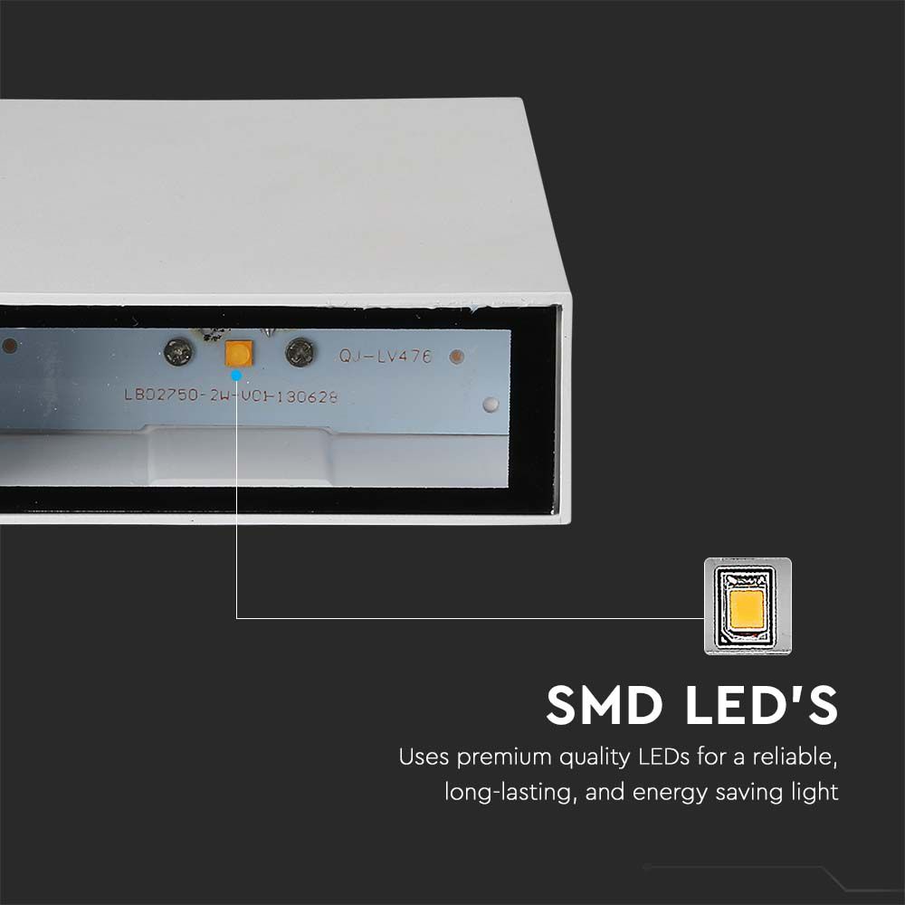 V-TAC LED-Wandleuchte VT-844, EEK: F, 4 W, 400 lm, 6400 K, weiß V-TAC LED-Wandleuchte VT-844, EEK: F, 4 W, 400 lm, 6400 K, weiß