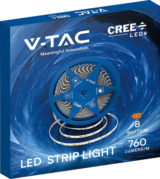 V-TAC LED-Stripe, VT-240806, 80W, 3000K, EEK: F, 7600lm, 24V, 10m