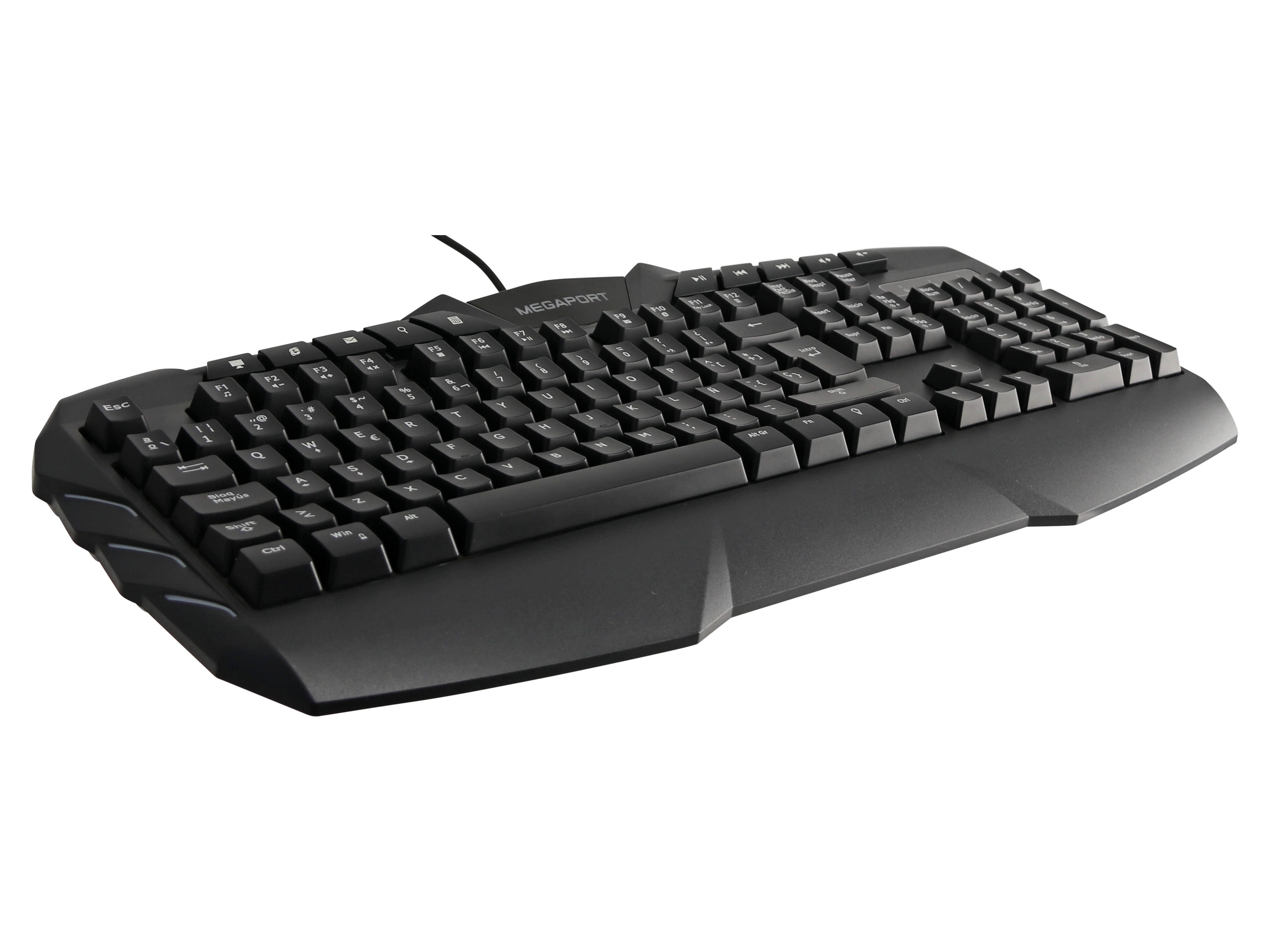 Tastatur/Maus-Set, MEGAPORT, M-GCM600, spanisches Tastaturlayout