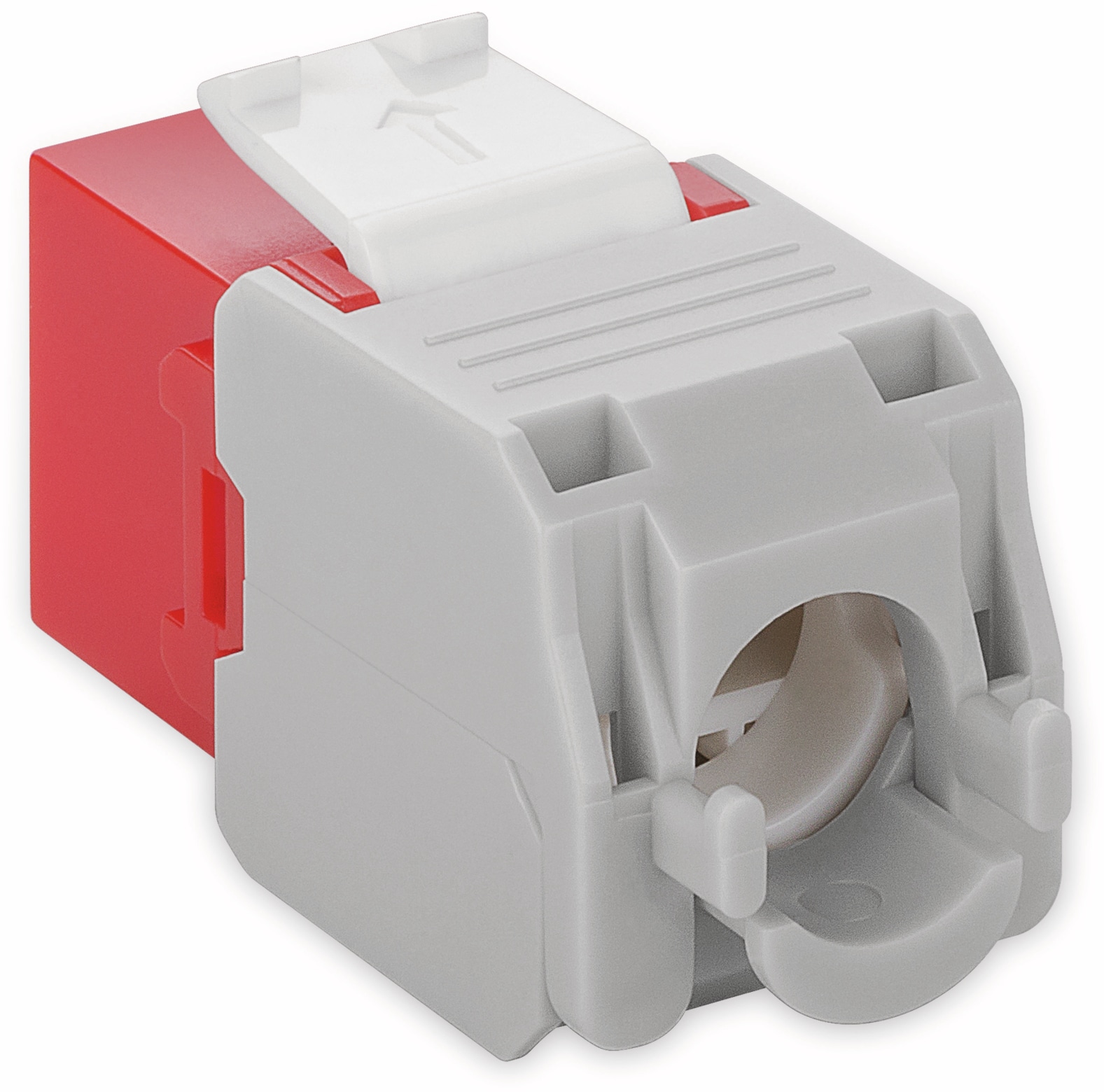 GOOBAY Einbau-Modul 90689, CAT.6a, UTP, Breite 16,5 mm, rot GOOBAY Einbau-Modul 90689, CAT.6a, UTP, Breite 16,5 mm, rot