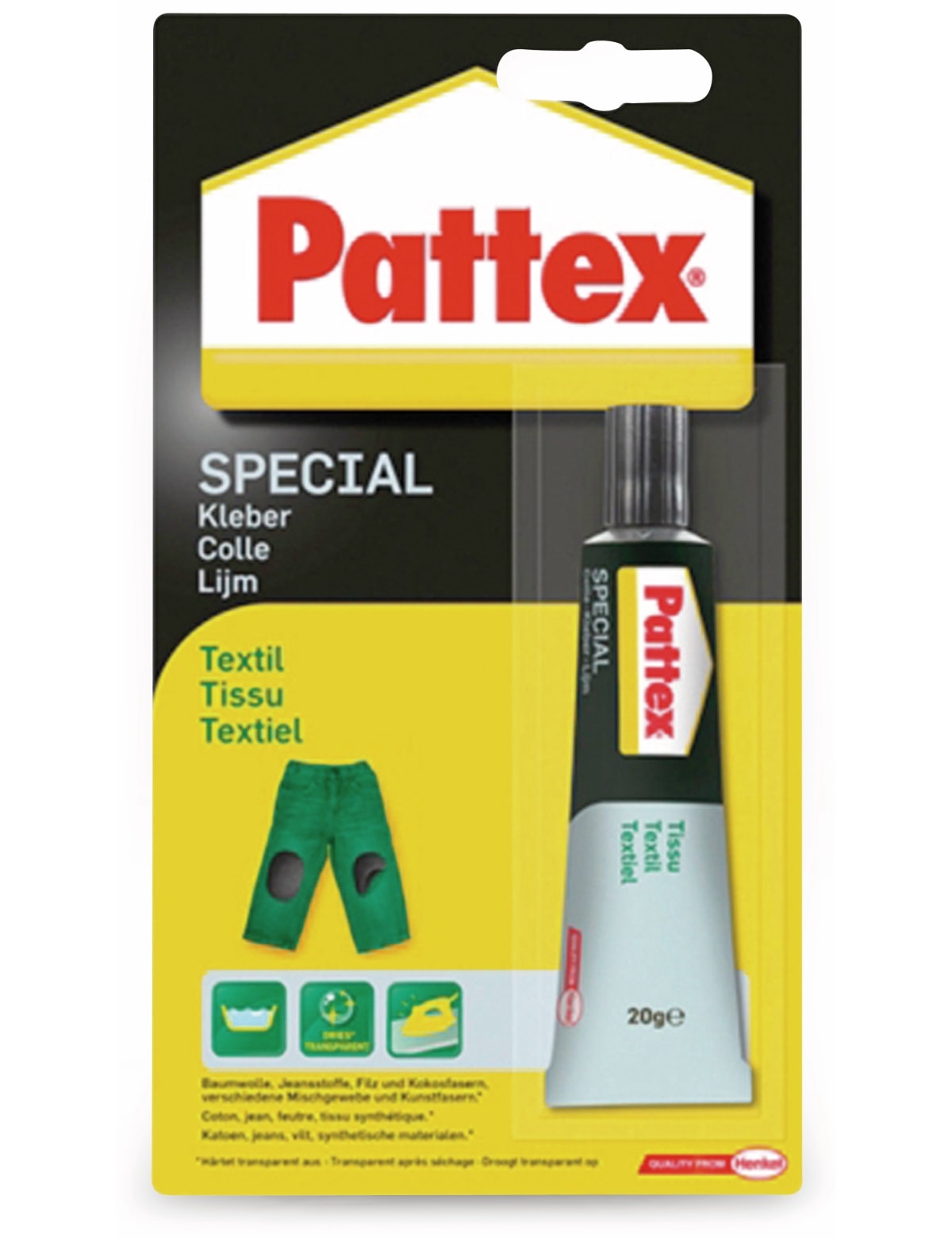 PATTEX Spezialkleber PXST Textil, 20g