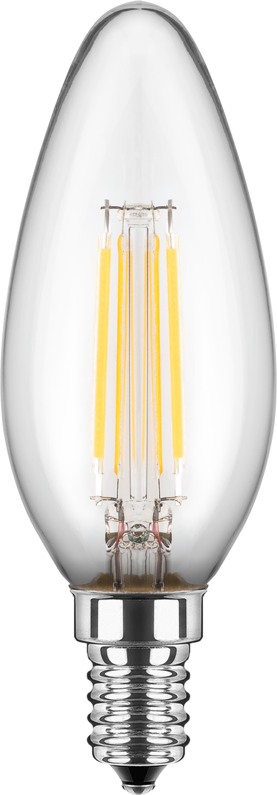 BLULAXA LED-Filament-Lampe, C35, EEK: F, E14, 4,5 W, 470 lm, 2700 K, 5 Stück